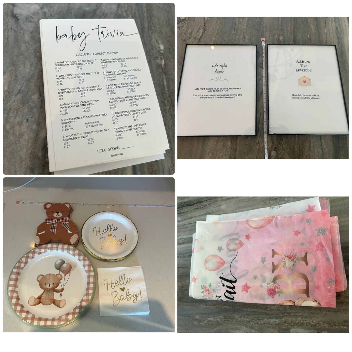 Teddy Bear Baby Shower Party Decor Set - photo 2