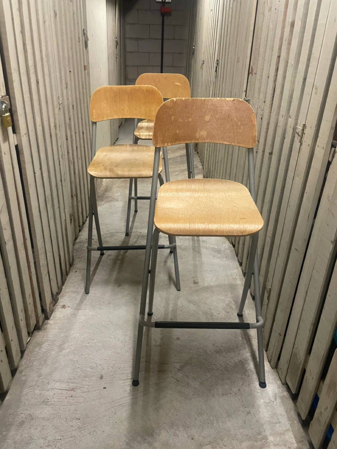Wooden Seat Folding Stool