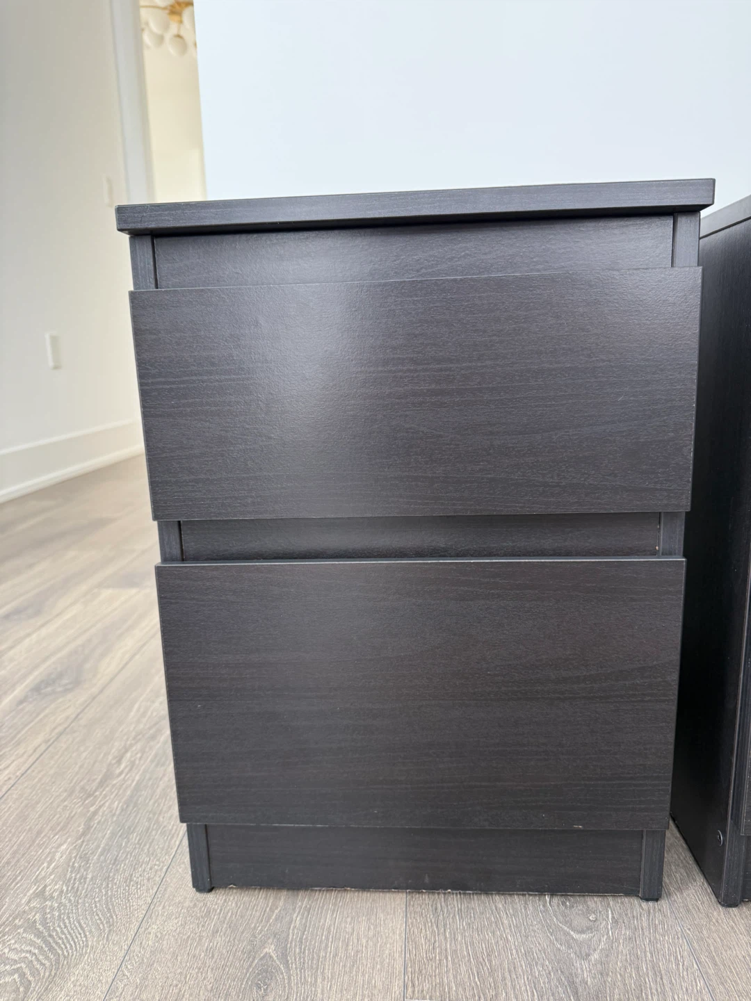 IKEA MALM Nightstand - Black-Brown (Set of 2) - photo 3
