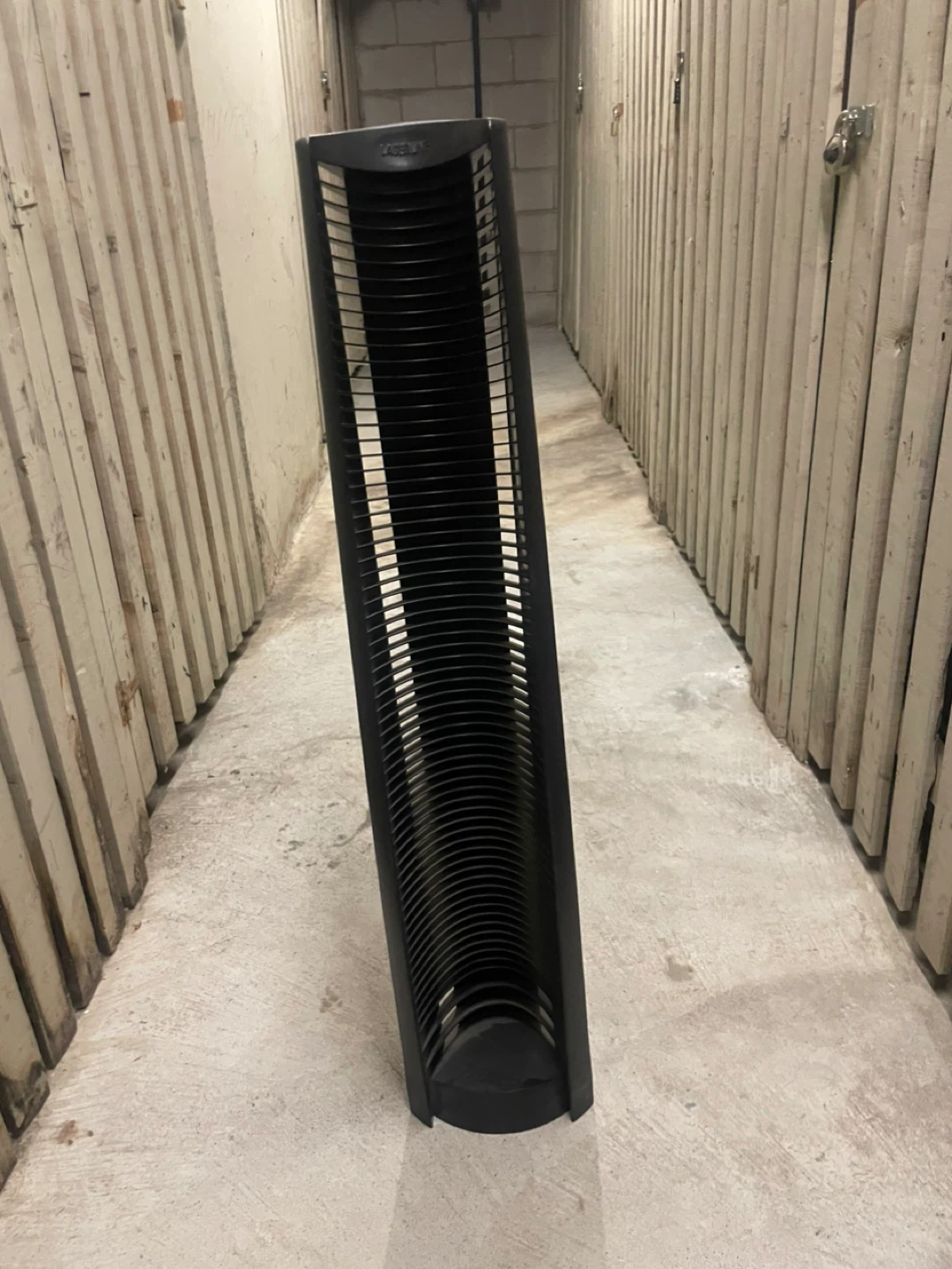 Black Plastic CD Storage Tower