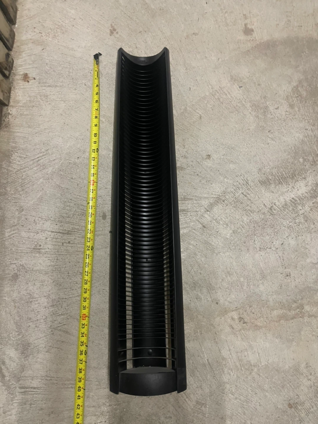 Black Plastic CD Storage Tower - photo 2