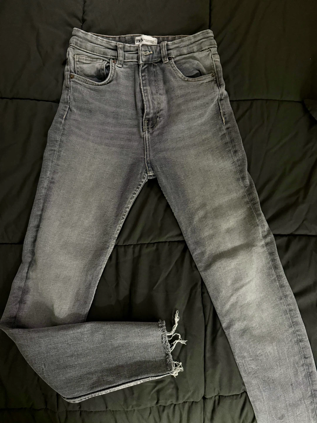 ZARA Grey Denim Jeans - photo 2