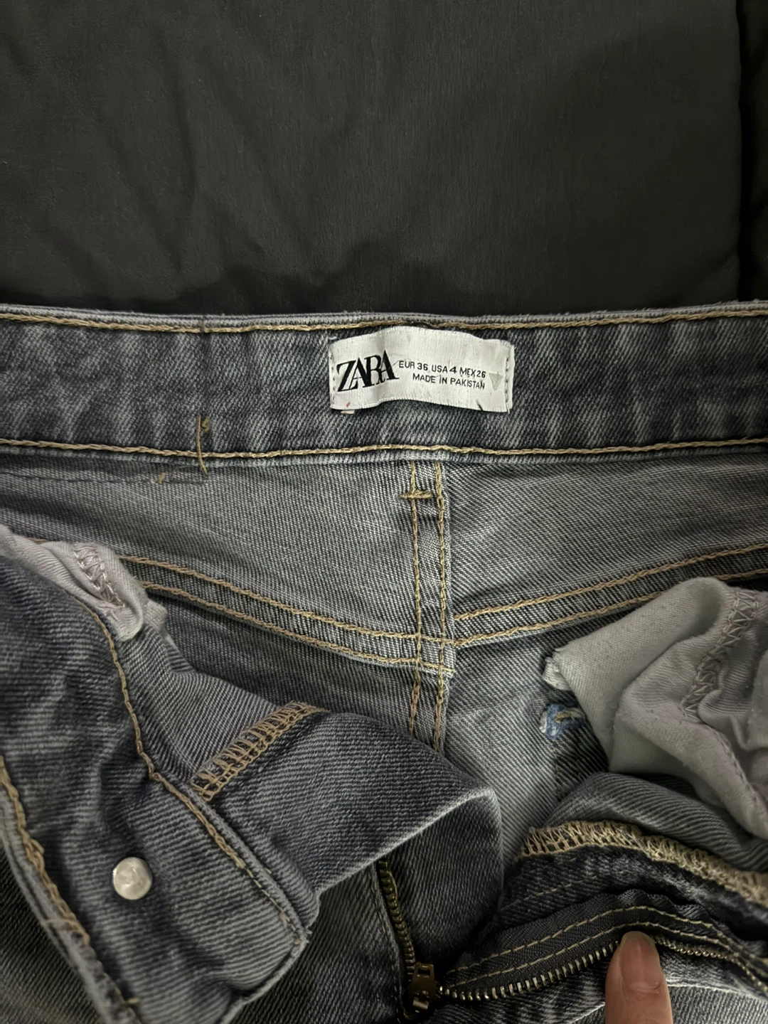 ZARA Grey Denim Jeans - photo 4