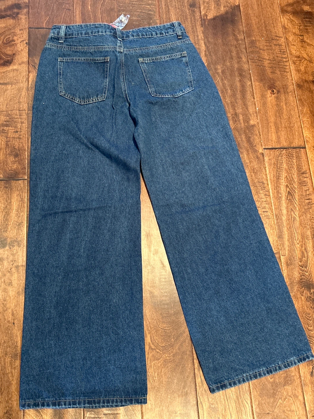 Edikted Blue Washed Wide Leg Jeans - Size M - photo 4