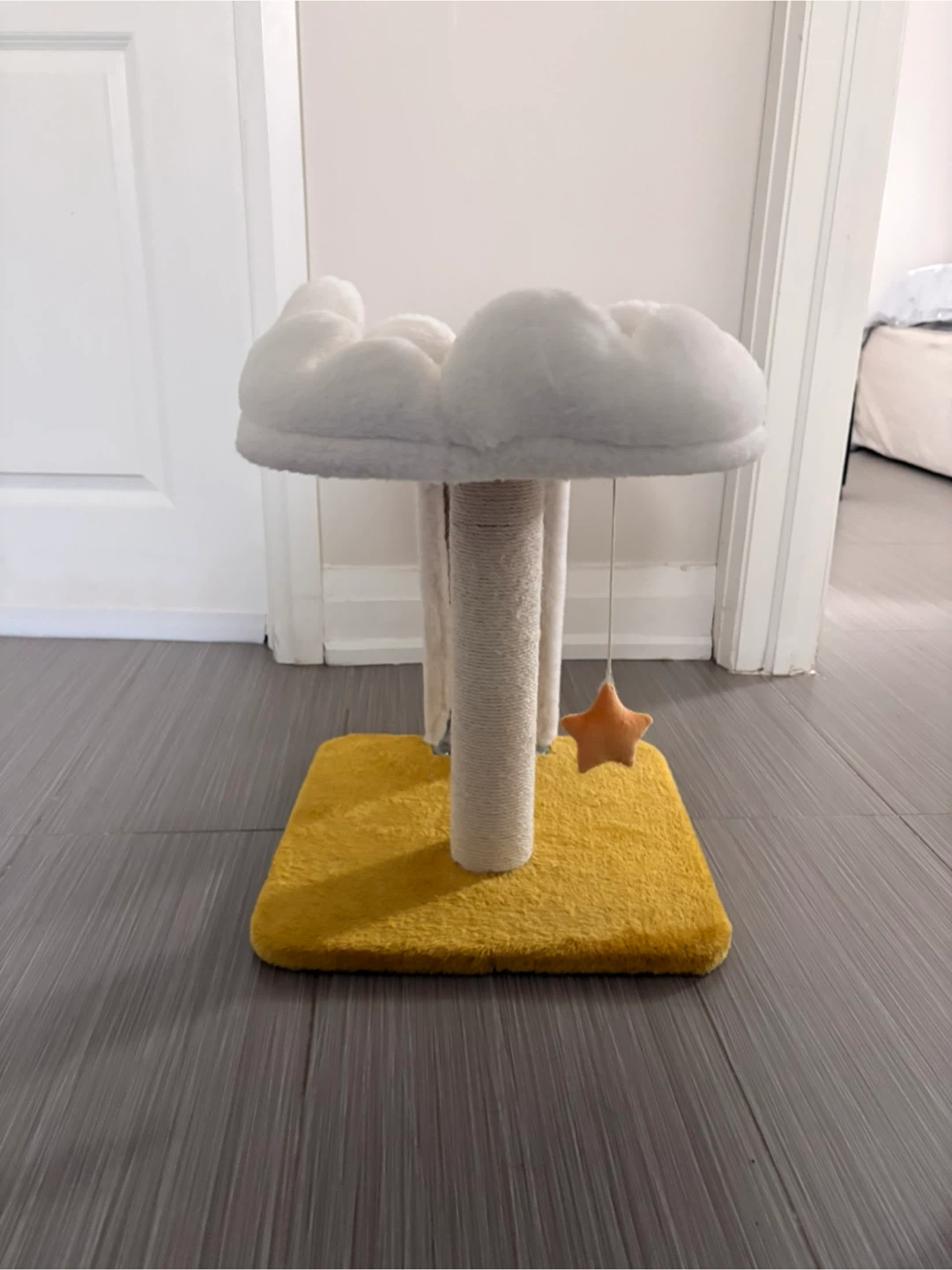 Cloud Cat Tree with Scratching Post and Dangling Toy