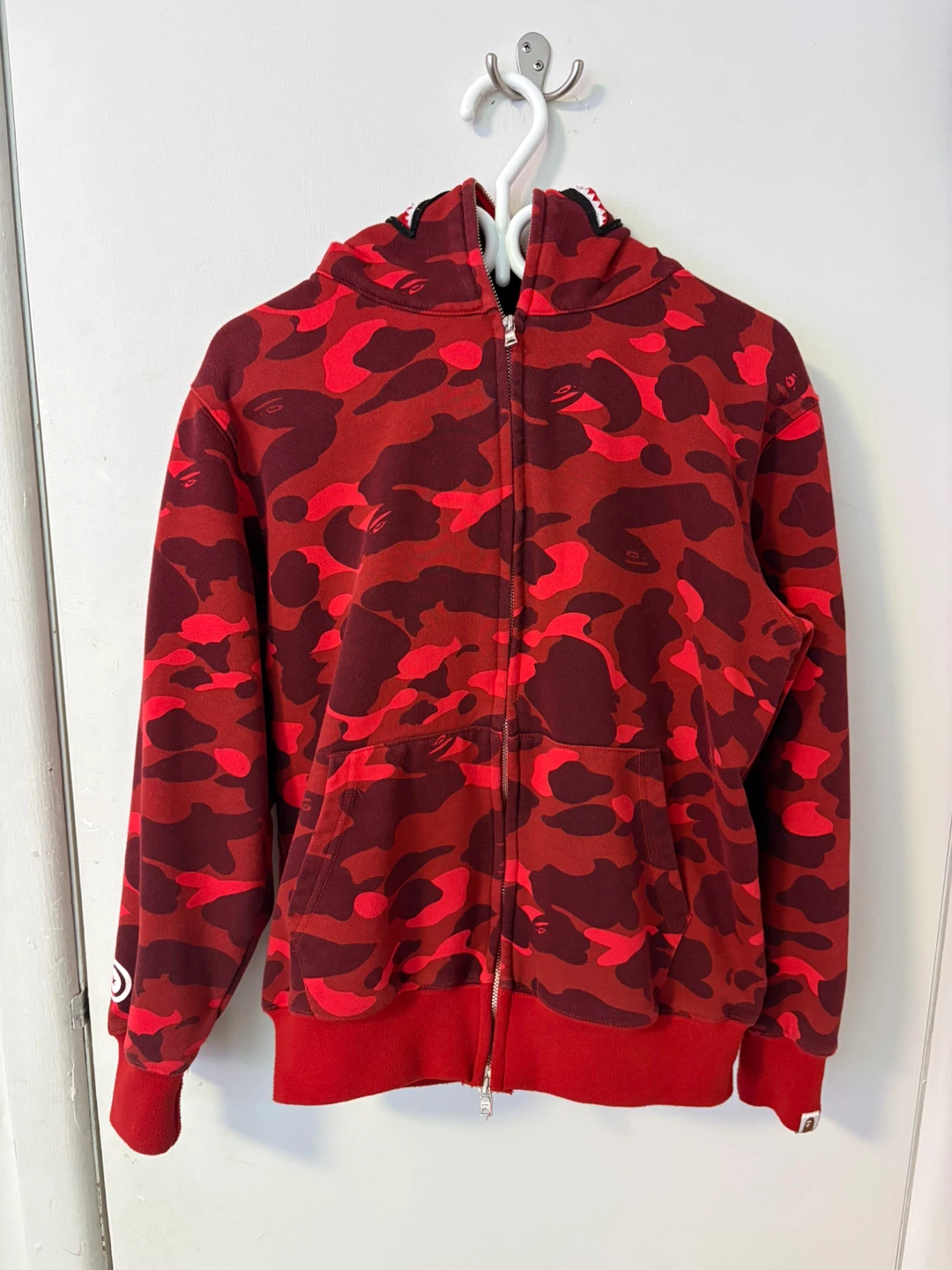 BAPE Red Camo Full Zip Hoodie