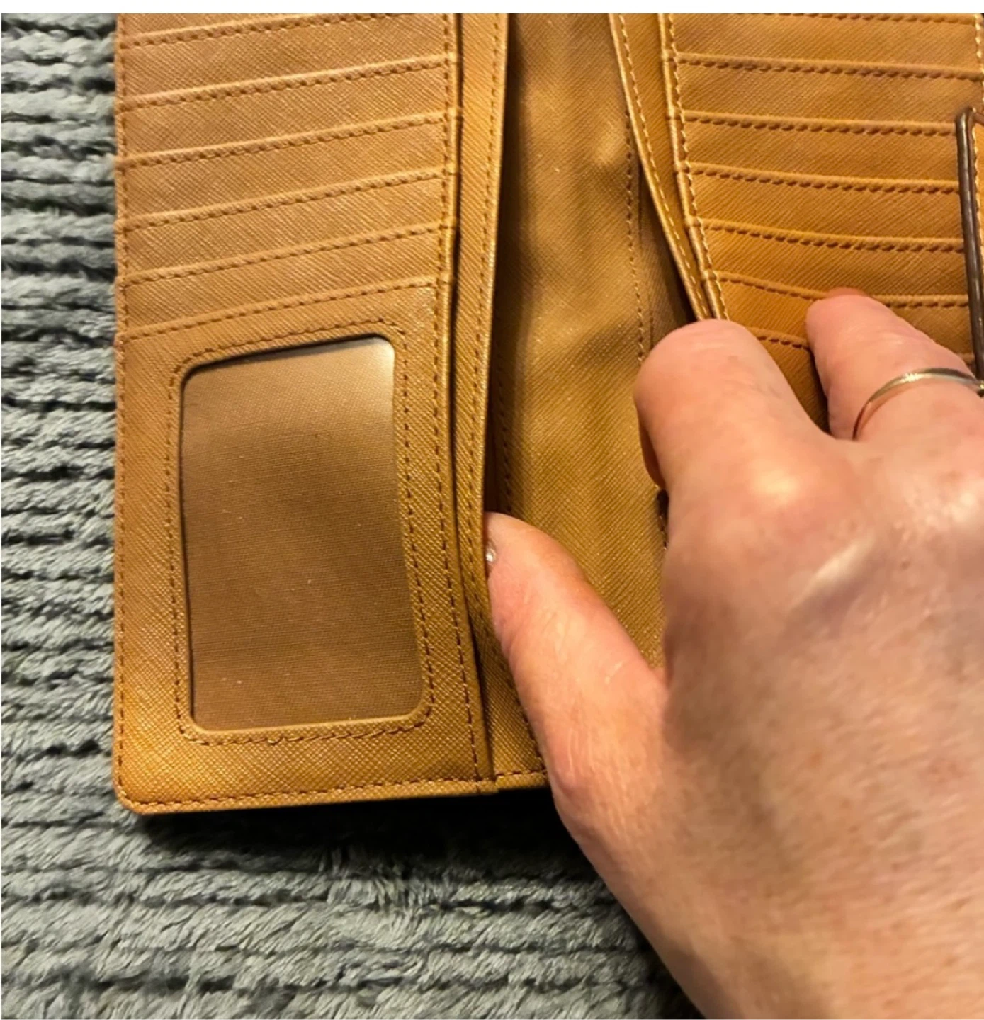 Fossil Brown Leather Studded Wallet - photo 5