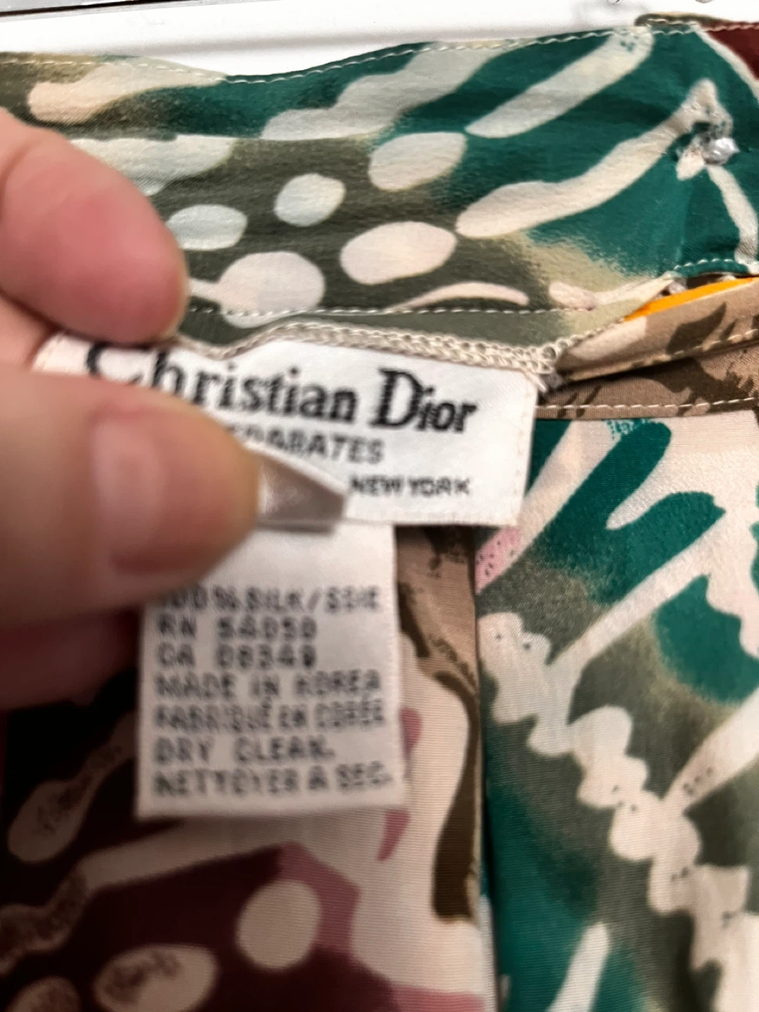 Christian Dior Separates Floral Print Silk Skirt Size 8 - photo 4