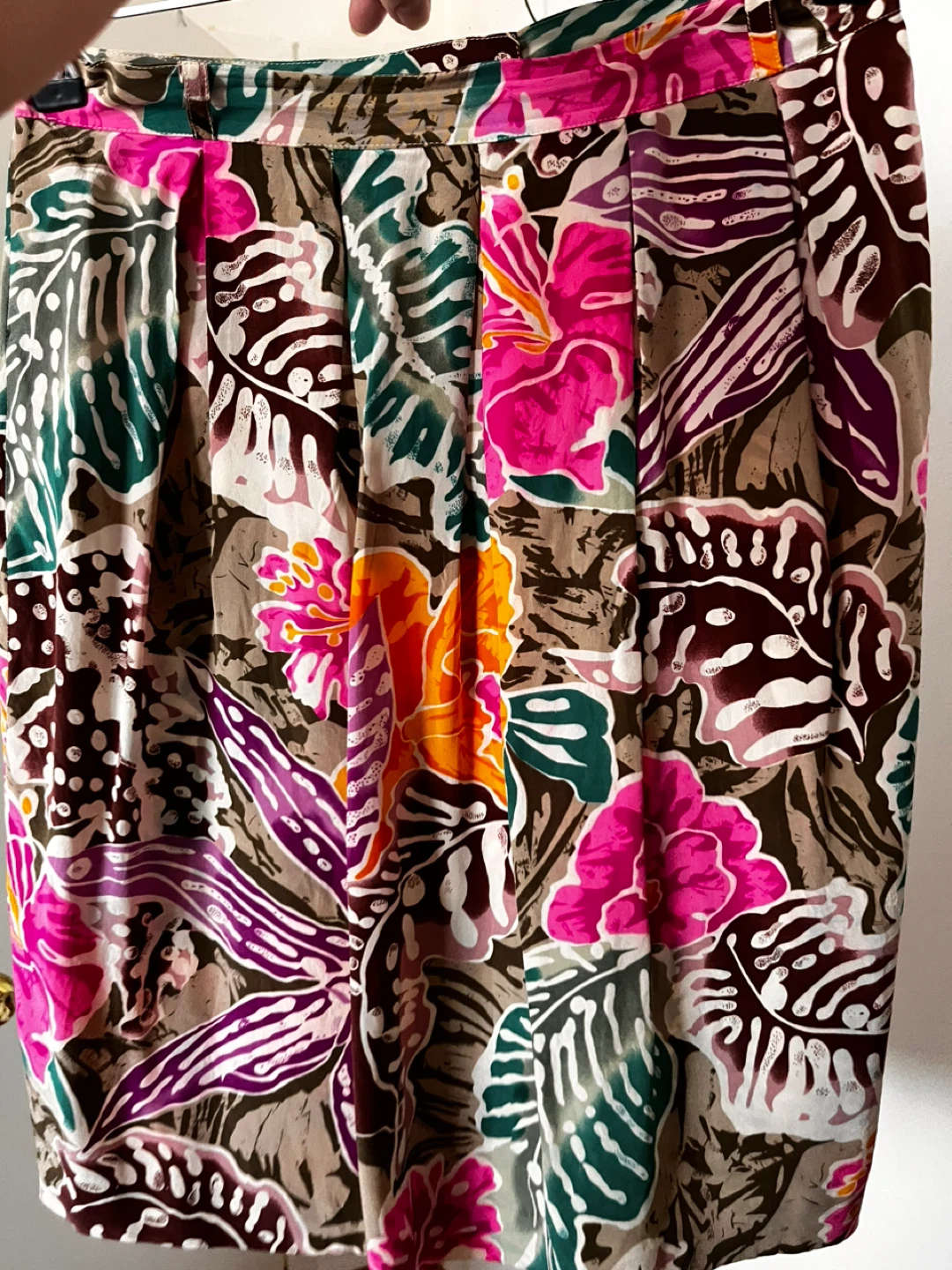 Christian Dior Separates Floral Print Silk Skirt Size 8 - photo 5