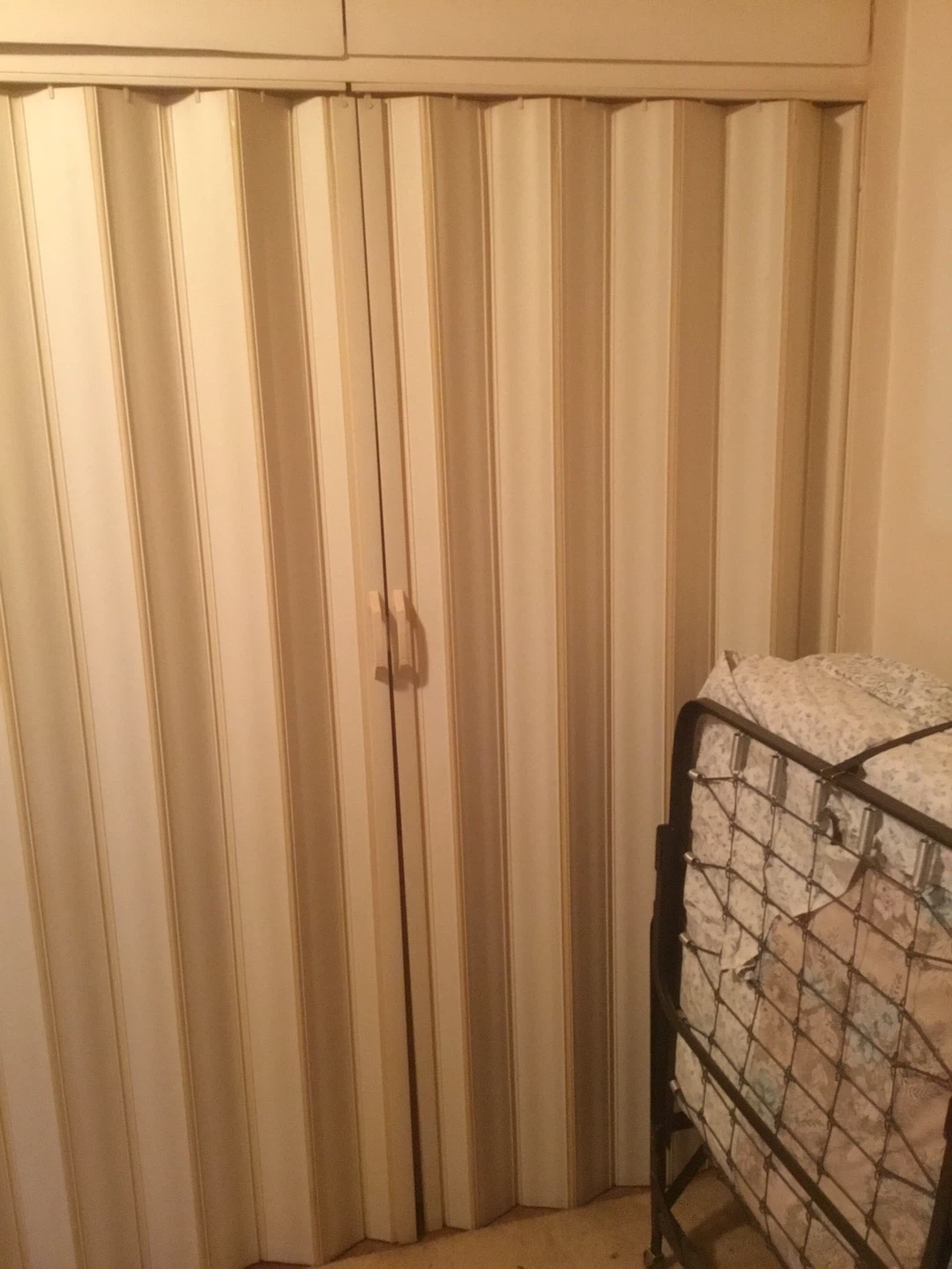 Plastic closet doors