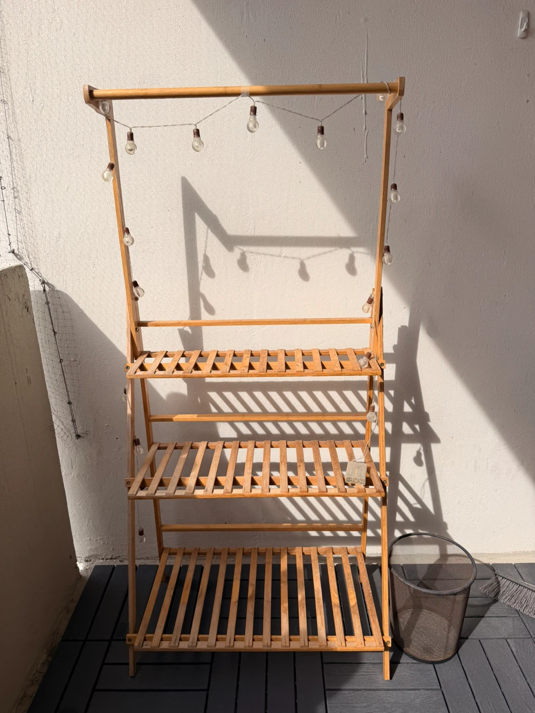 Bamboo Tiered Plant Stand