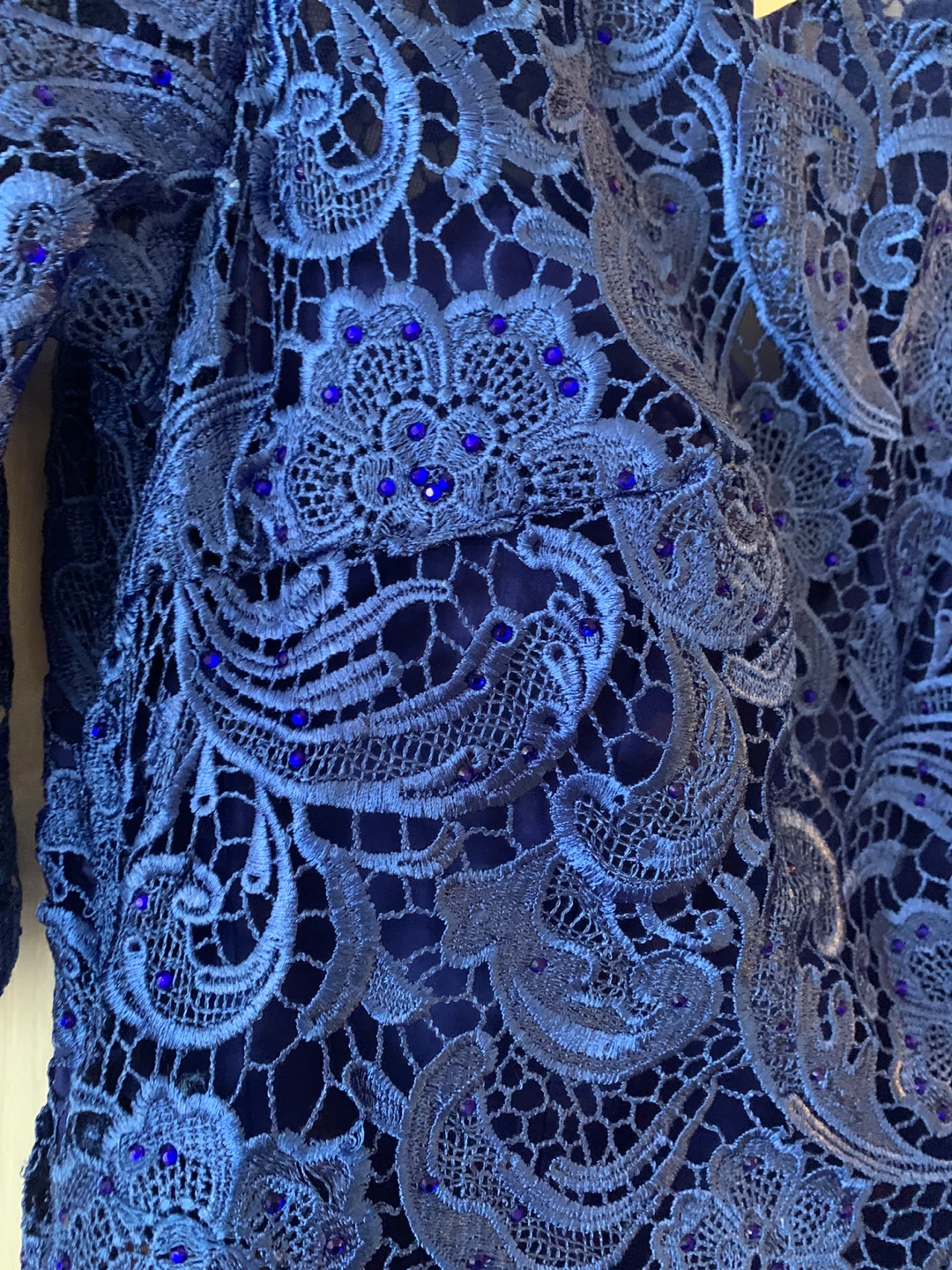 Nina Couture Blue Lace Dress - photo 2