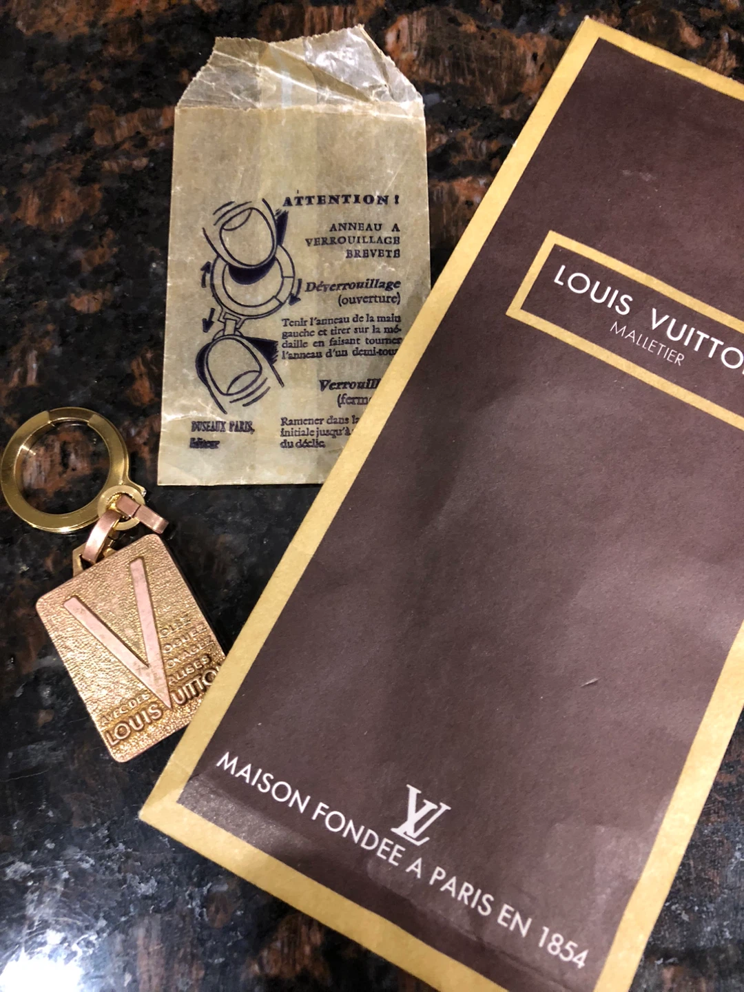 Louis Vuitton Vintage Keychain
