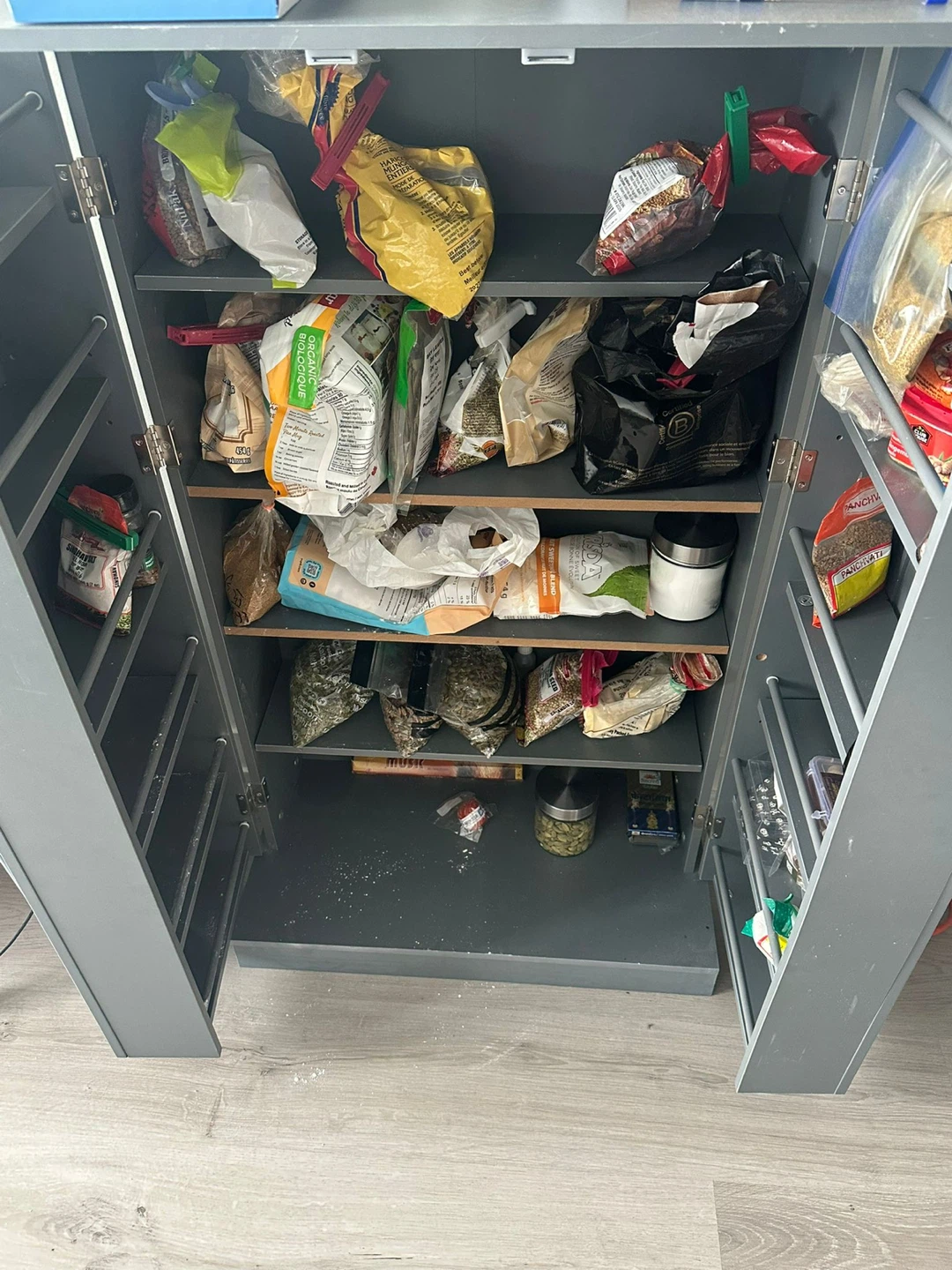 Grey Two-Door pantry unit - photo 2