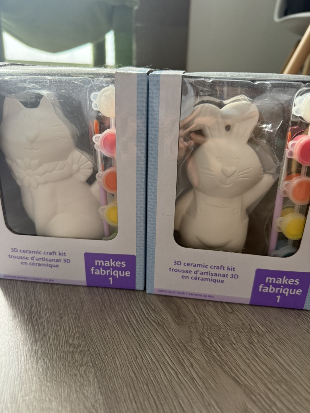 Easter Ceramic Craft Kits (Cat & Bunny)