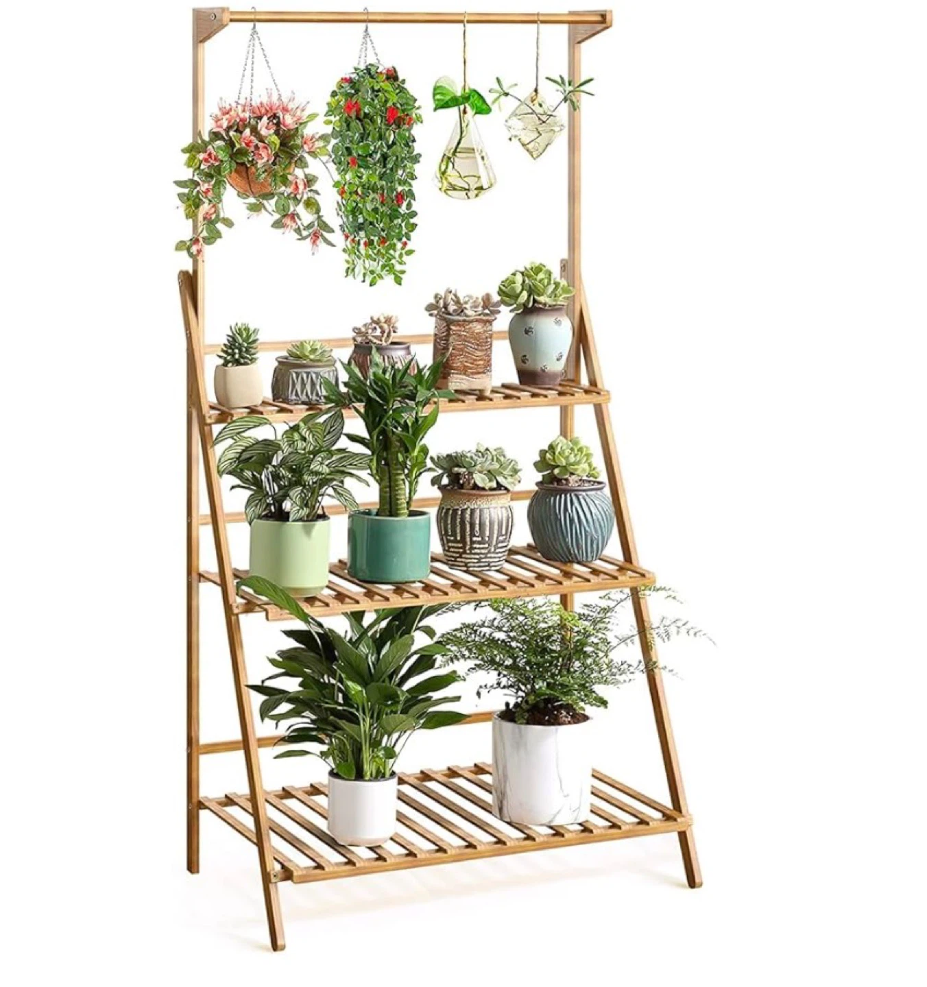 Bamboo Tiered Plant Stand - photo 4