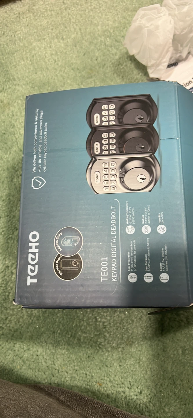TECHO TE001 Keypad Digital Deadbolt Lock
