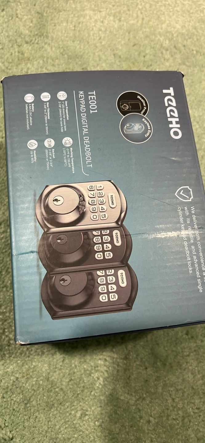 TECHO TE001 Keypad Digital Deadbolt Lock - photo 4