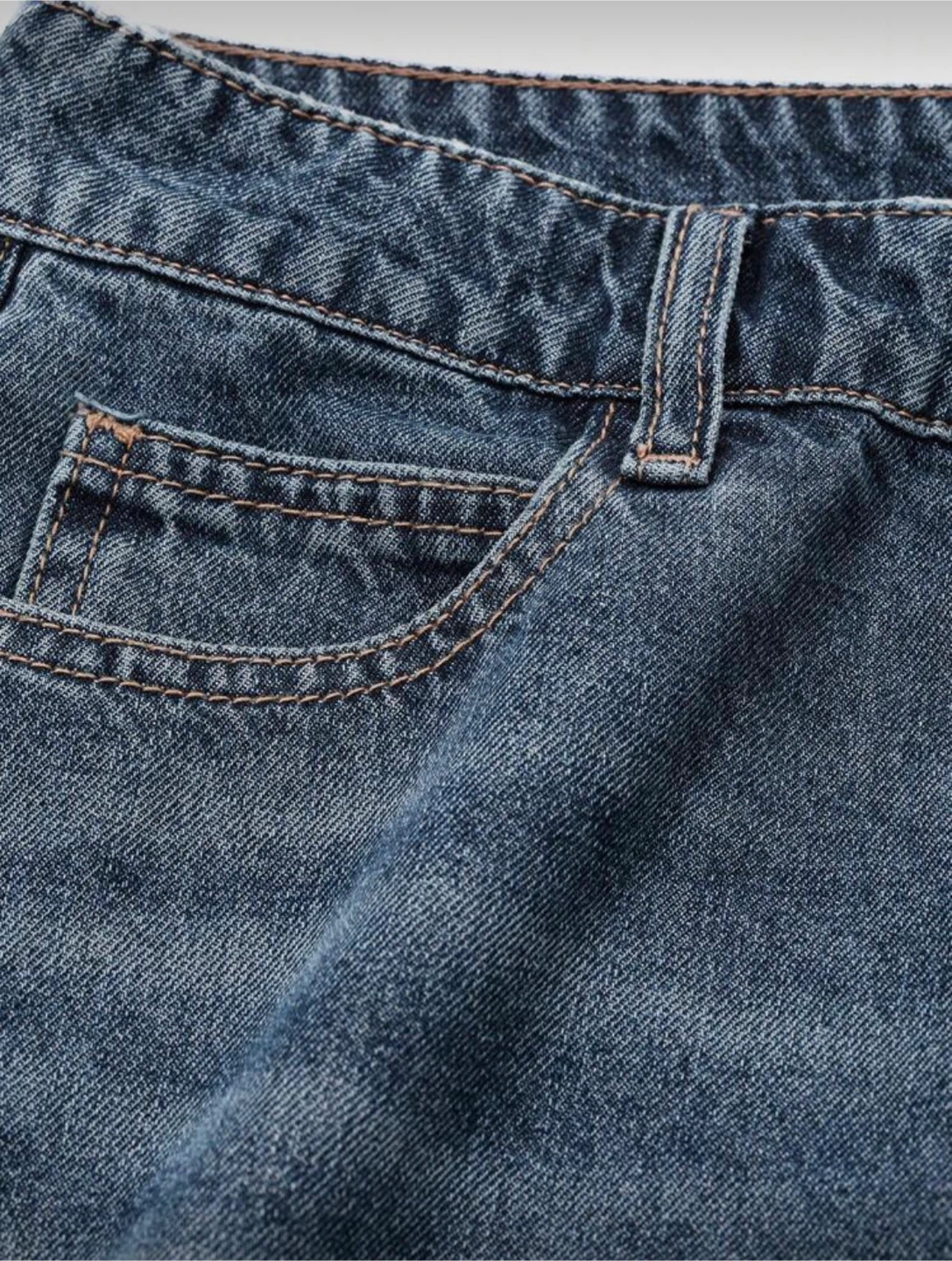 Women's Blue Wash Wide Leg Jeans - photo 3