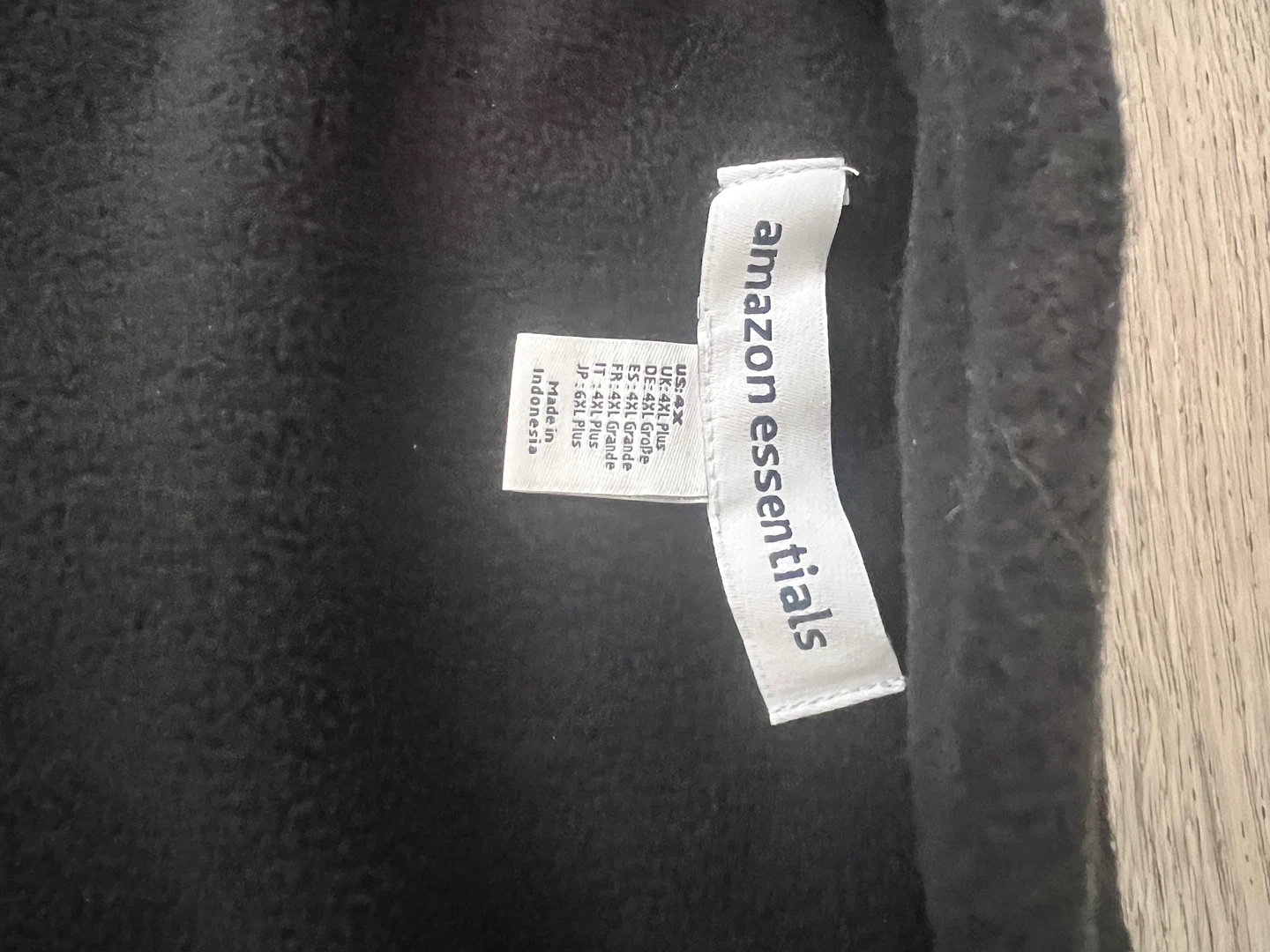 Amazon Essentials Black Fleece Vest - 4xl - photo 2