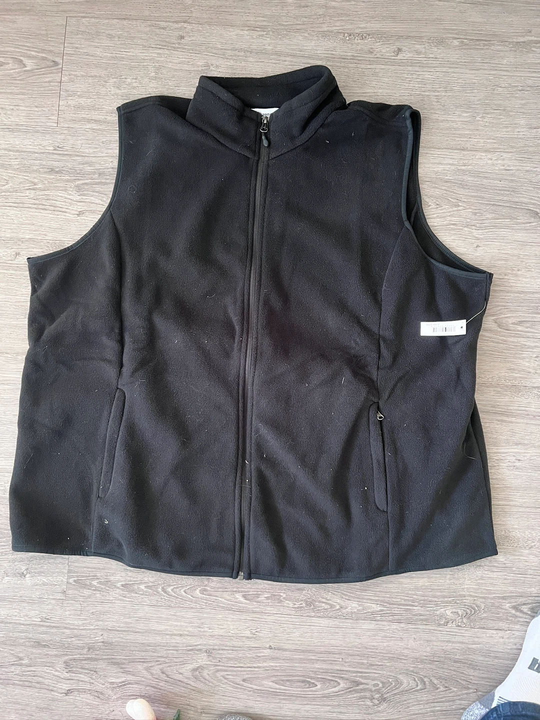 Amazon Essentials Black Fleece Vest - 4xl