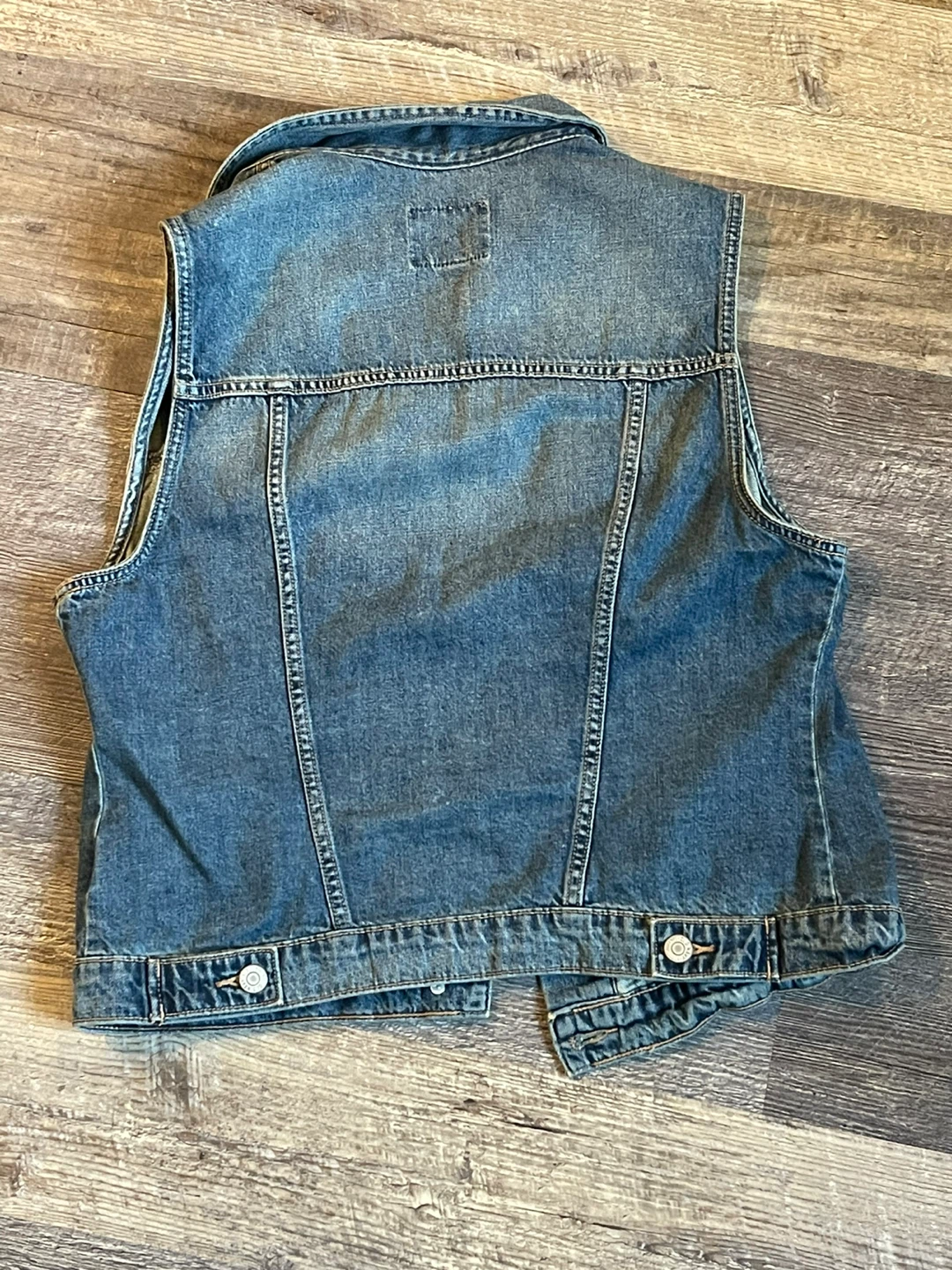 Old Navy Women's Blue Denim Vest M - photo 3