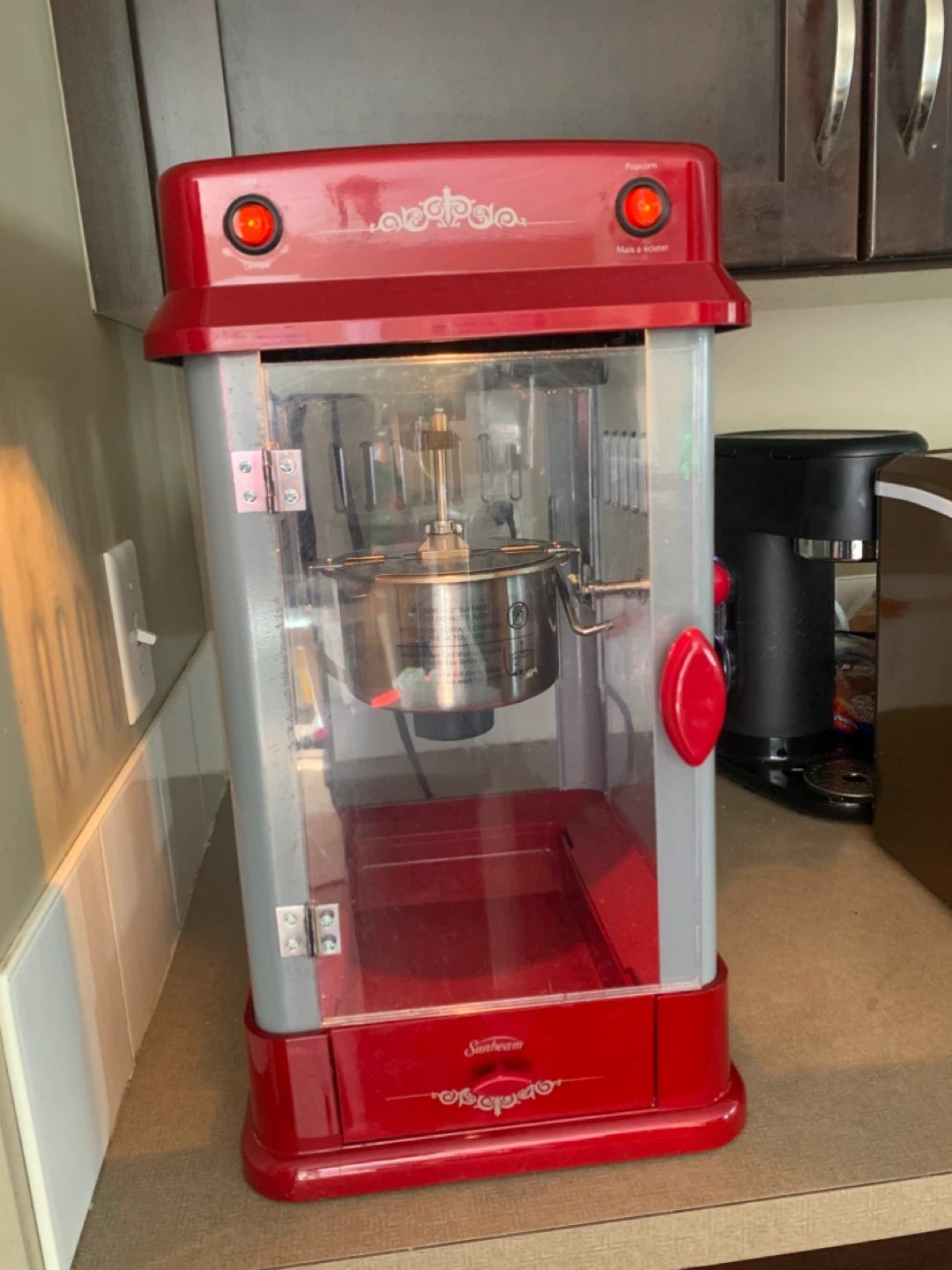 Sunbeam Red Popcorn Machine - photo 3