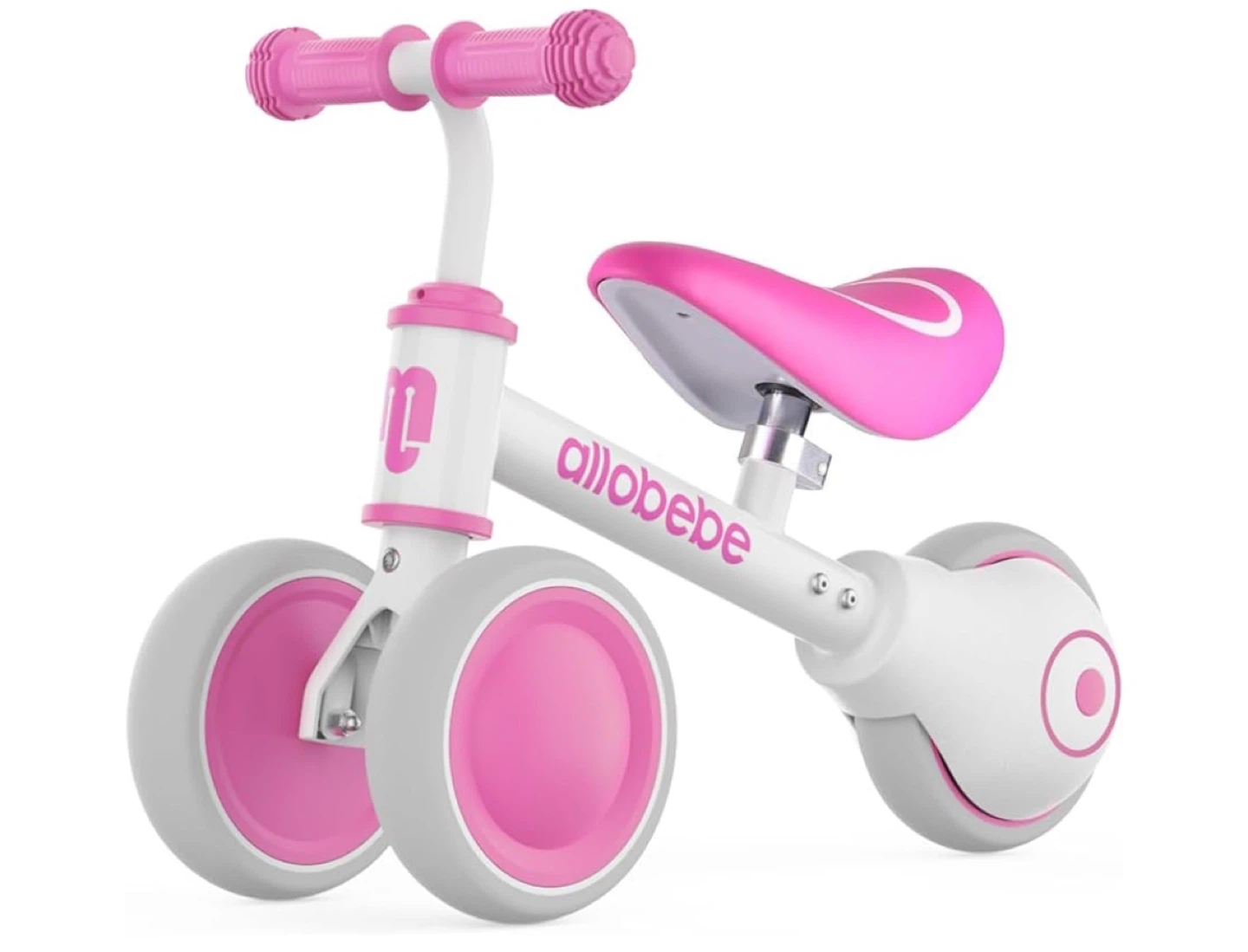 Pink & White Balance Bike for Toddlers