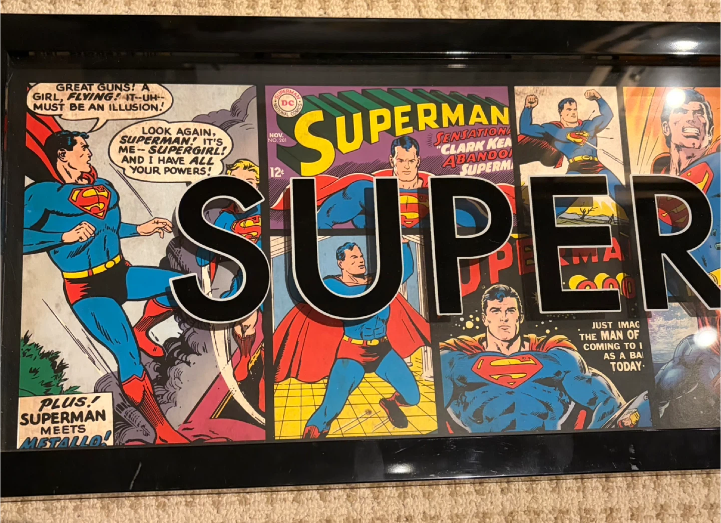 Superman Comic Panel Framed Art - photo 2