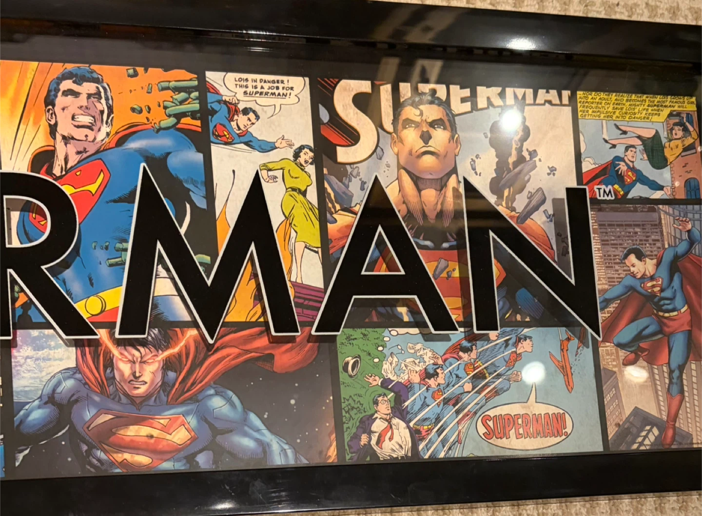 Superman Comic Panel Framed Art - photo 3
