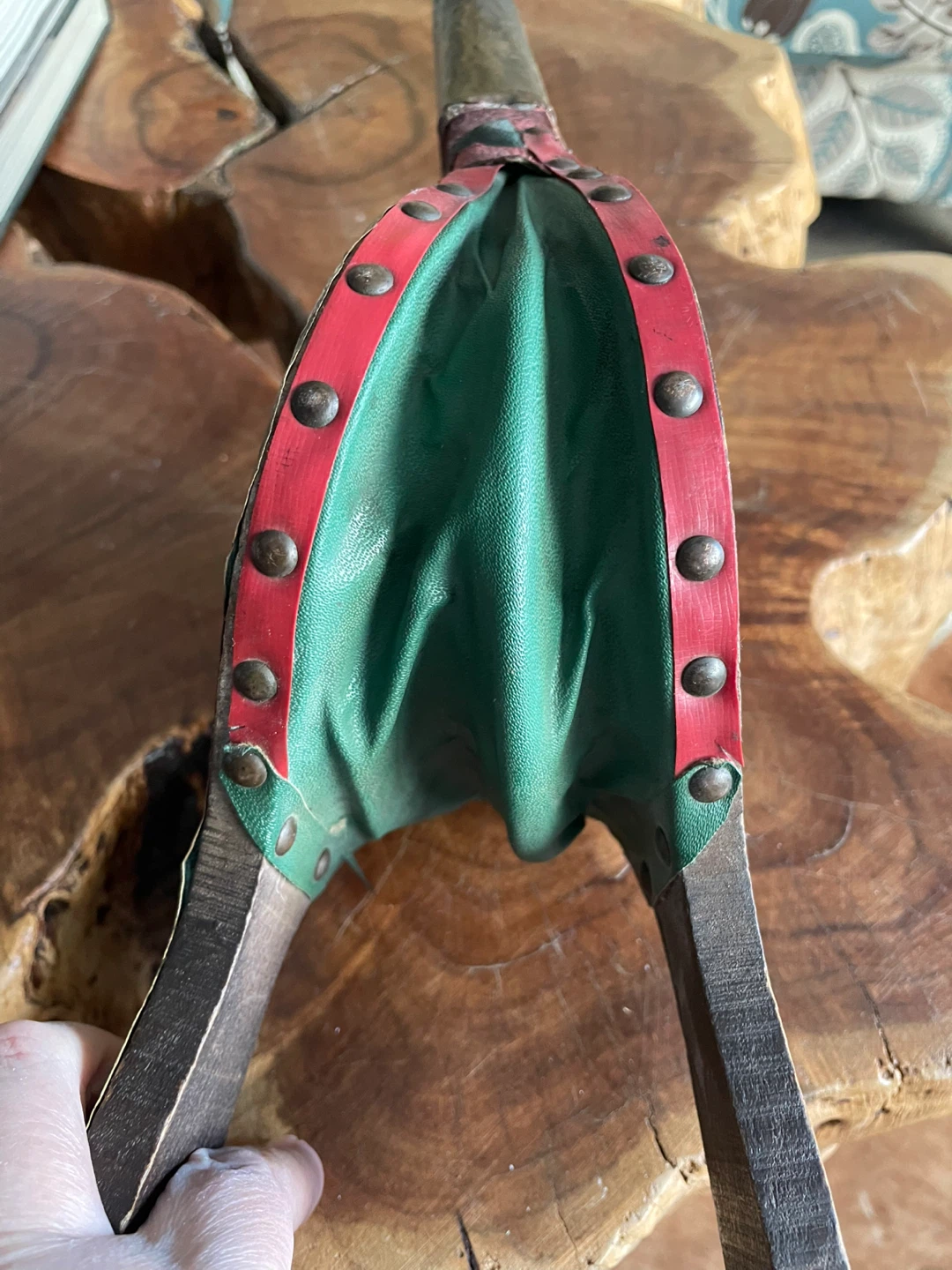Antique Bellows Fireplace Air Blower - photo 3