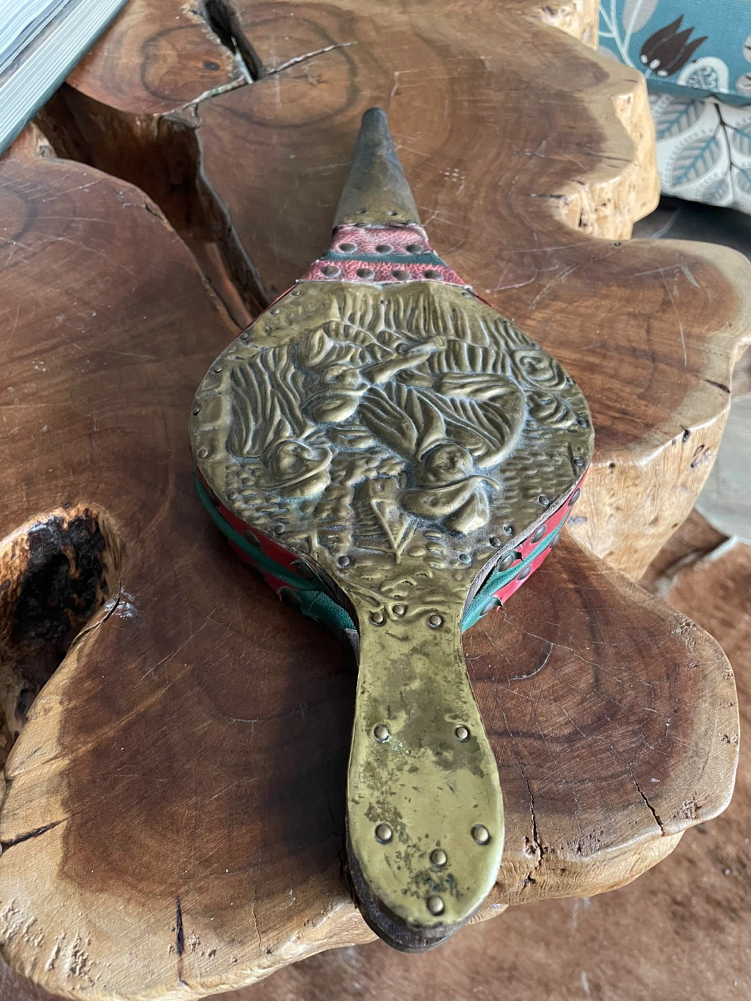 Antique Bellows Fireplace Air Blower