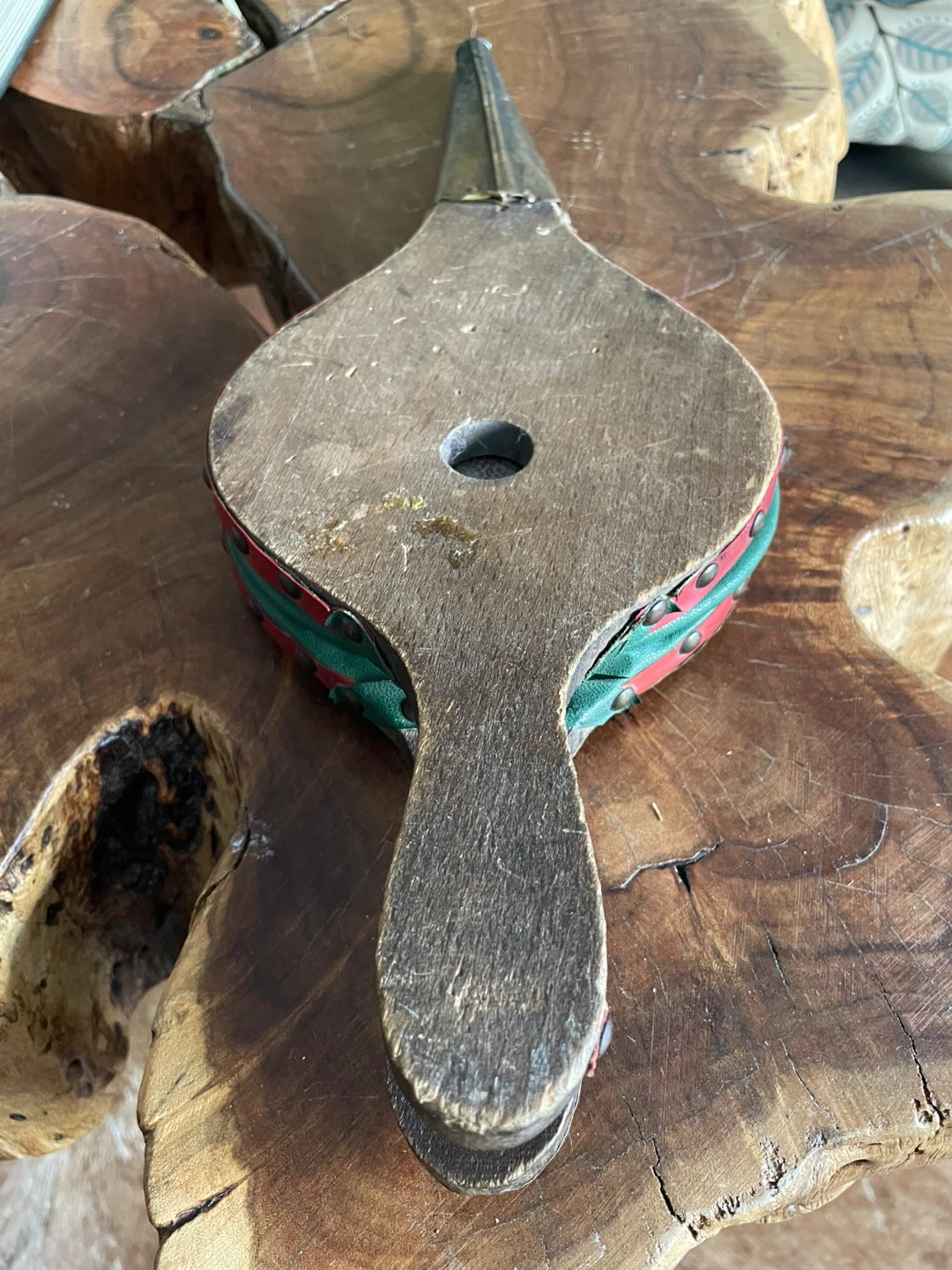 Antique Bellows Fireplace Air Blower - photo 4