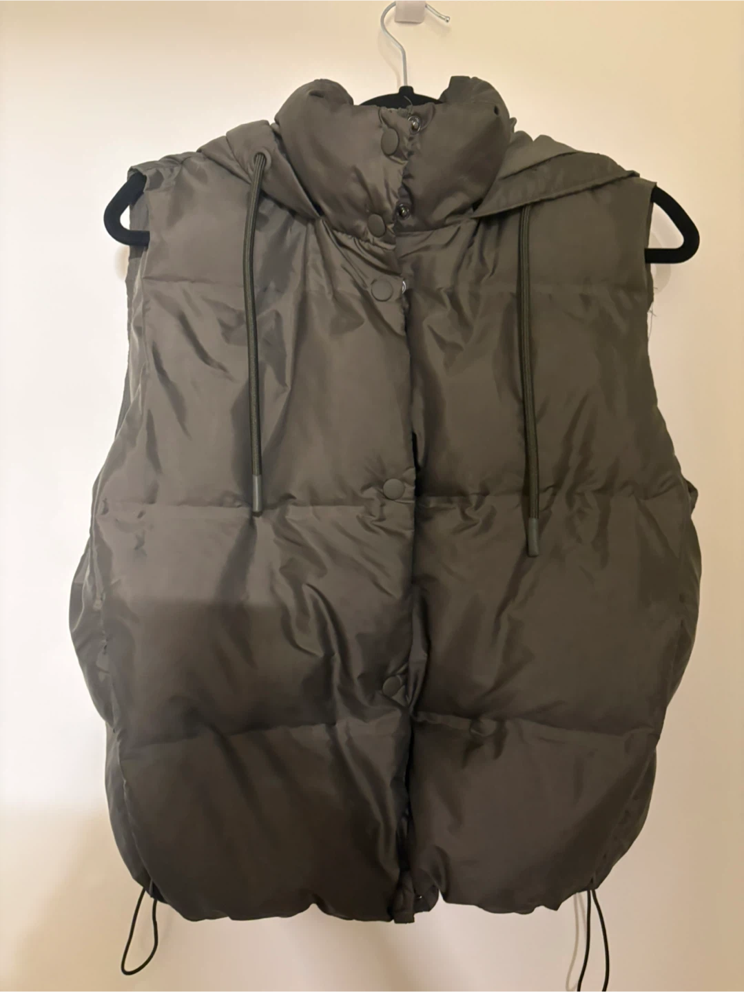 Zara Puffer Vest Hooded Size S