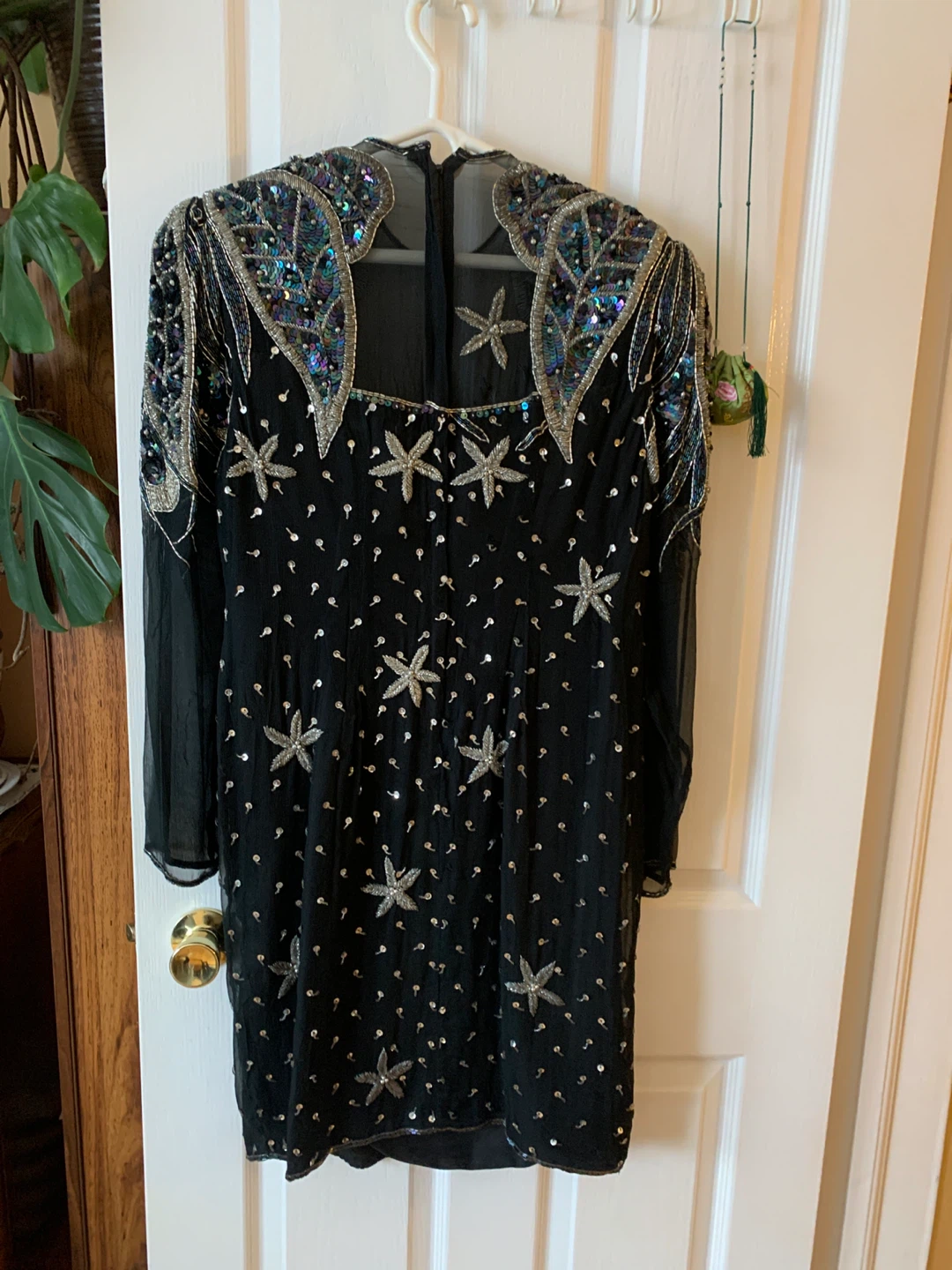 Embellished Black Beaded Dress - photo 4