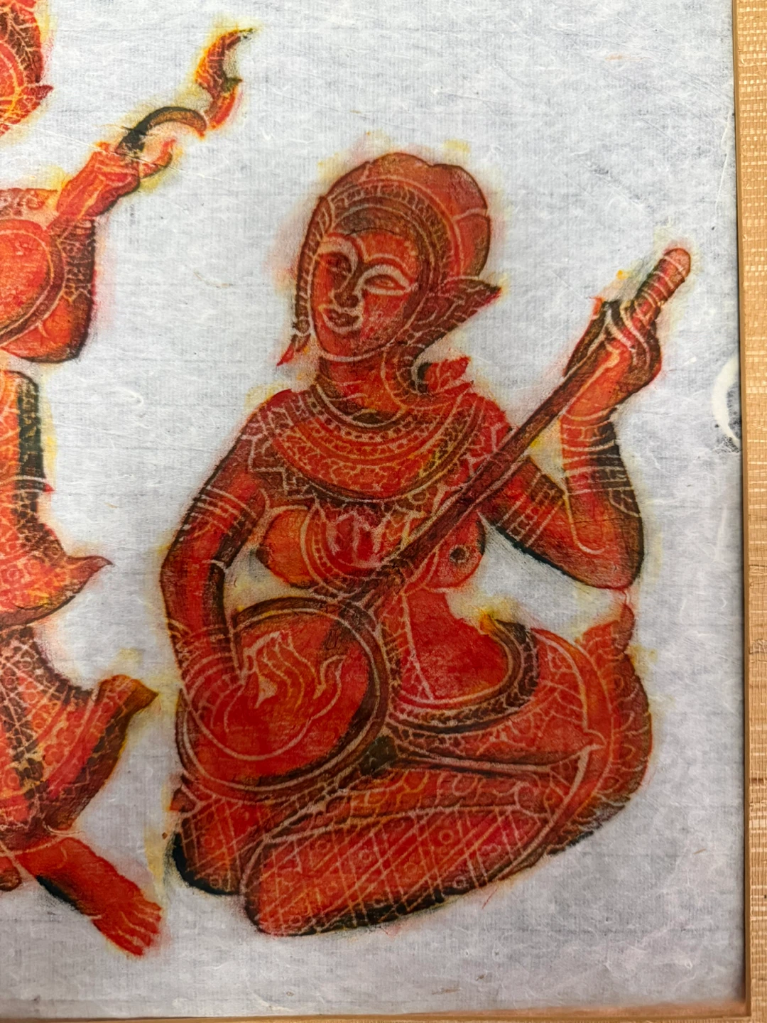 Original Thai temple rubbing on rice paper - photo 4