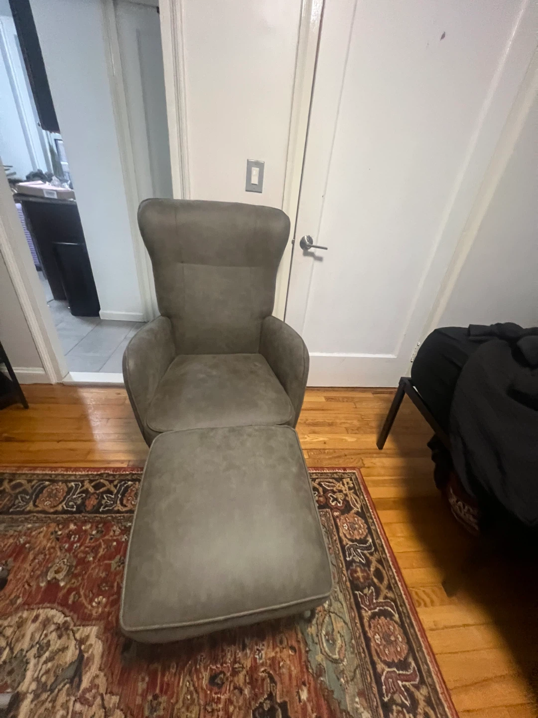 Sage Accent Chair with Ottoman