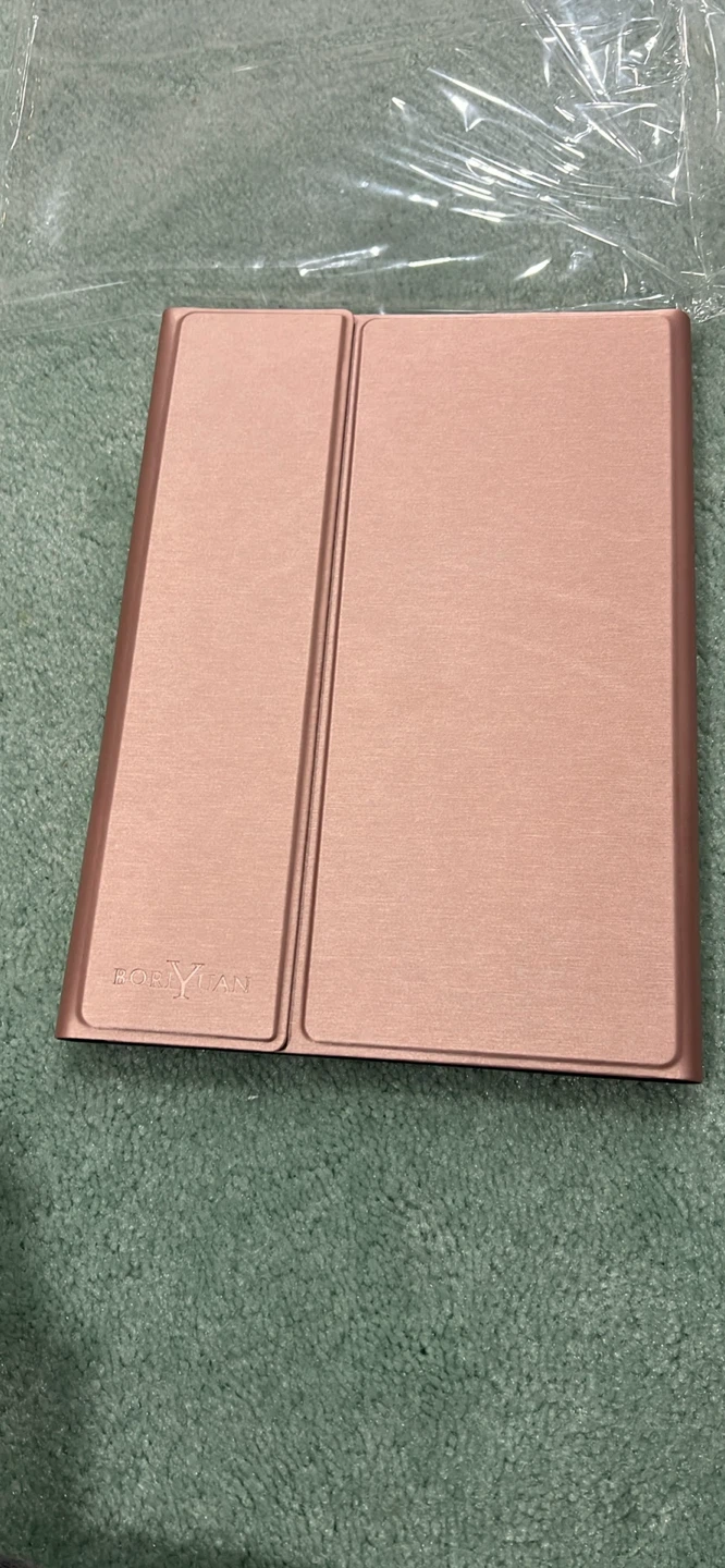 ROO-YI-AN Rose Gold Folding Bluetooth Keyboard Case