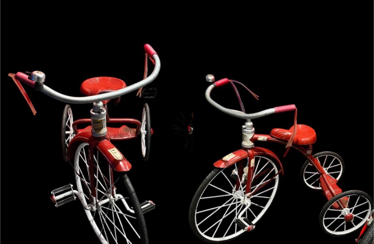 Vintage Dahon Red Folding Bicycle and Junior Tricycle - photo 2