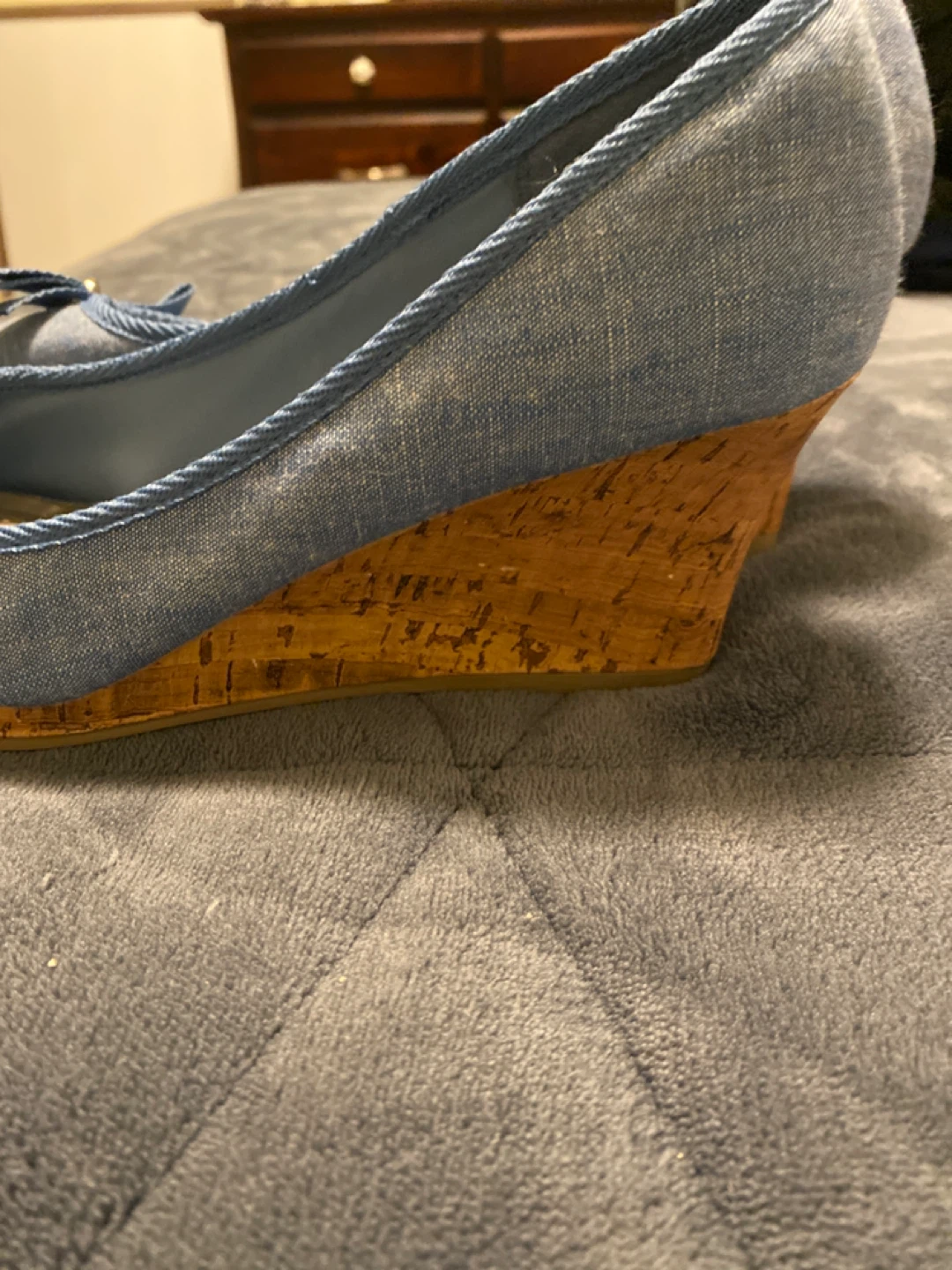 Comfort Plus Wedge Heels - Blue Denim Style - photo 2