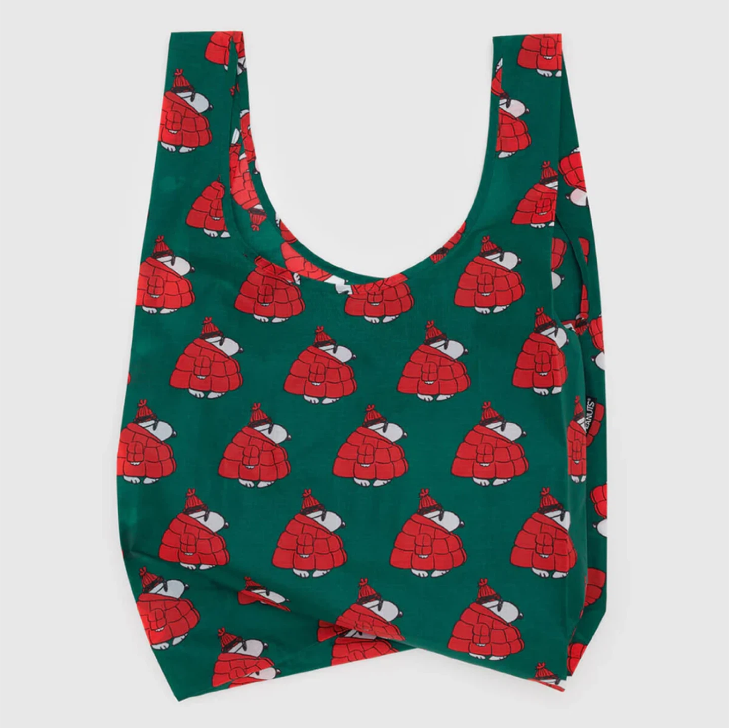 [Unopened] BAGGU Reusable Bag with Snoopy, Red Puffer