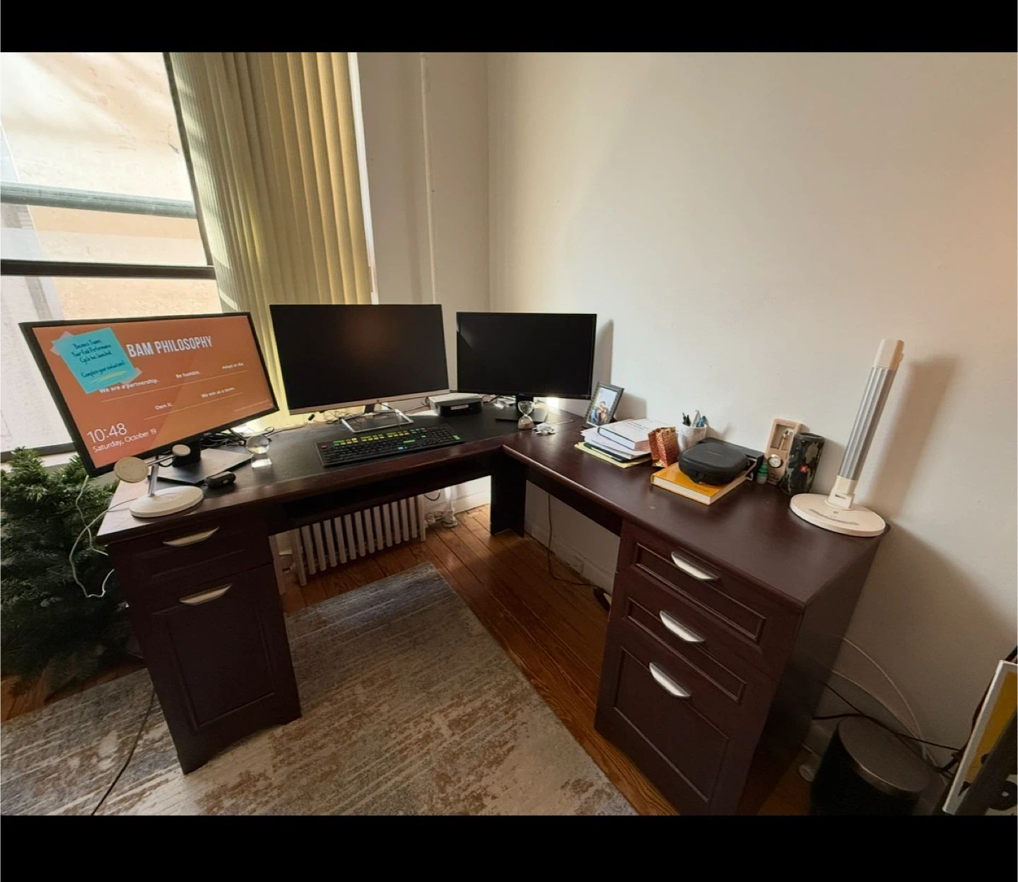Corner Desk with Drawers - photo 2