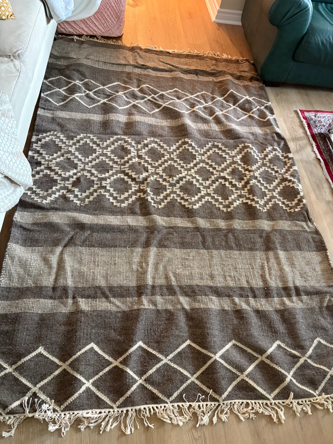 Striped Geometric Area Rug