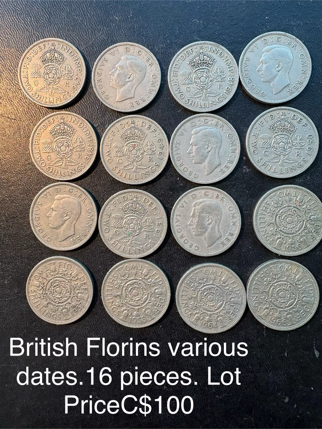 British Coins: Half Crowns, 3D, 1S, Florins - Various Dates - photo 2