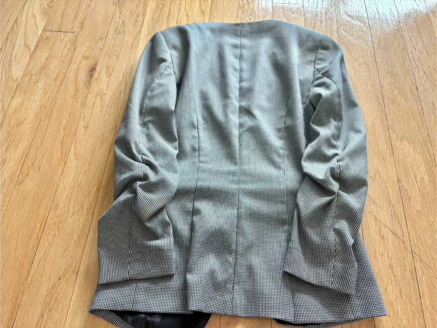 H&M Black & Grey Houndstooth Blazer - photo 2