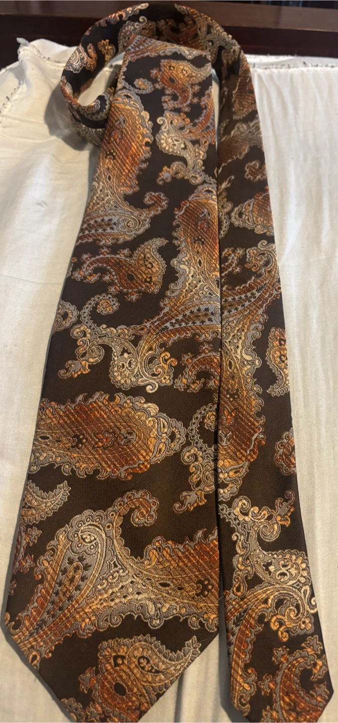 QUOVADIS Men's Paisley Necktie
