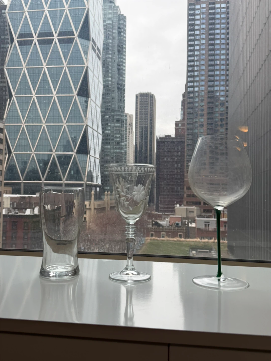 Green riedel wine glasses - photo 5