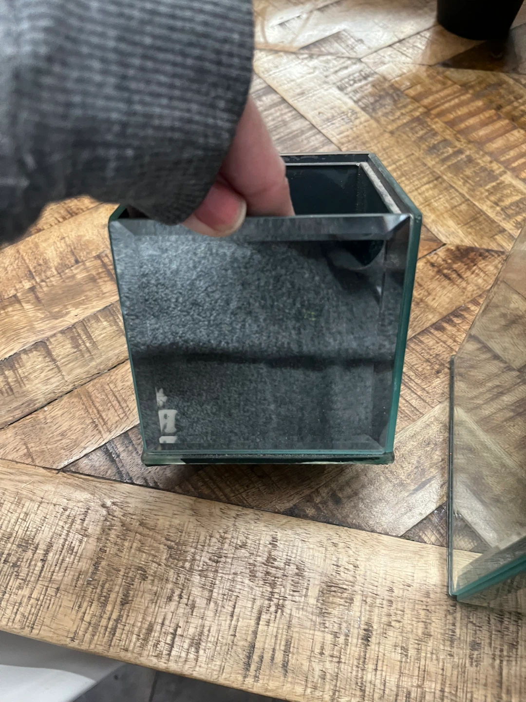 Mirrored Glass Square Decorative Box - photo 4