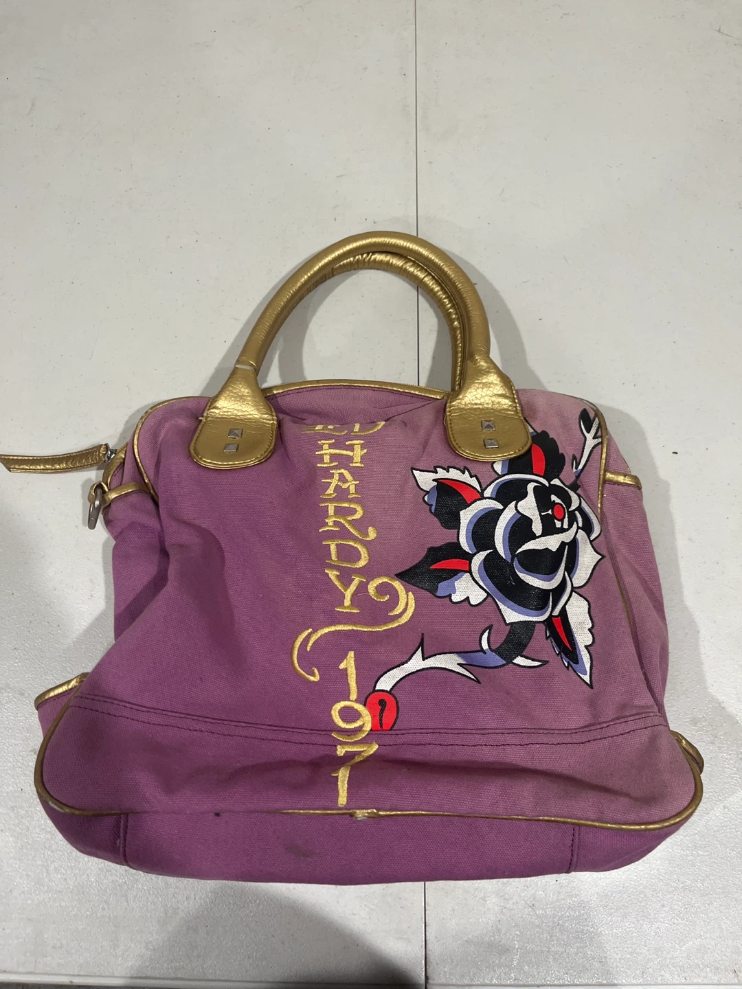 Ed Hardy Skull & Roses Tote Bag - photo 2
