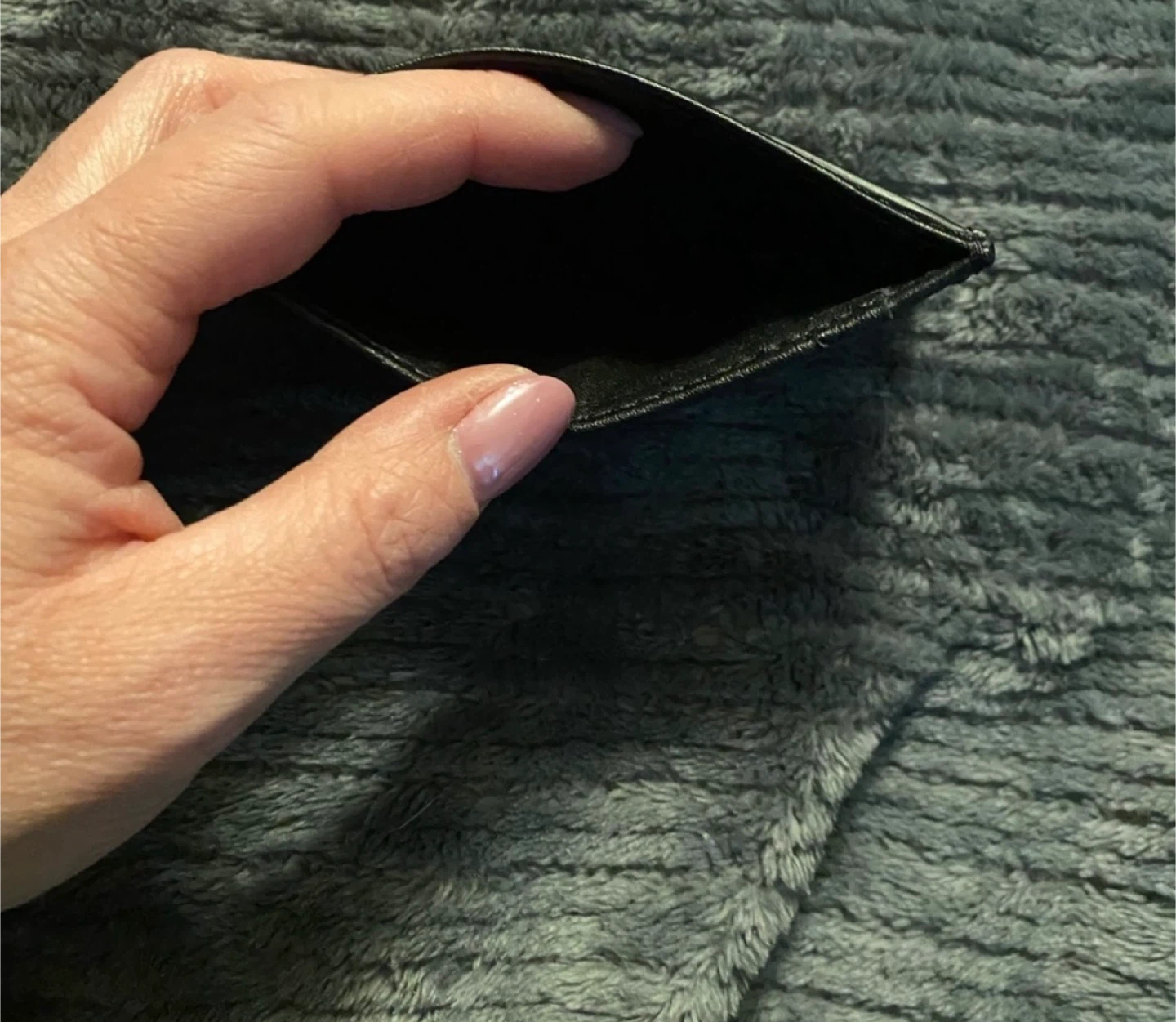Ralph Lauren Black Leather Card Holder with ID Window - photo 3